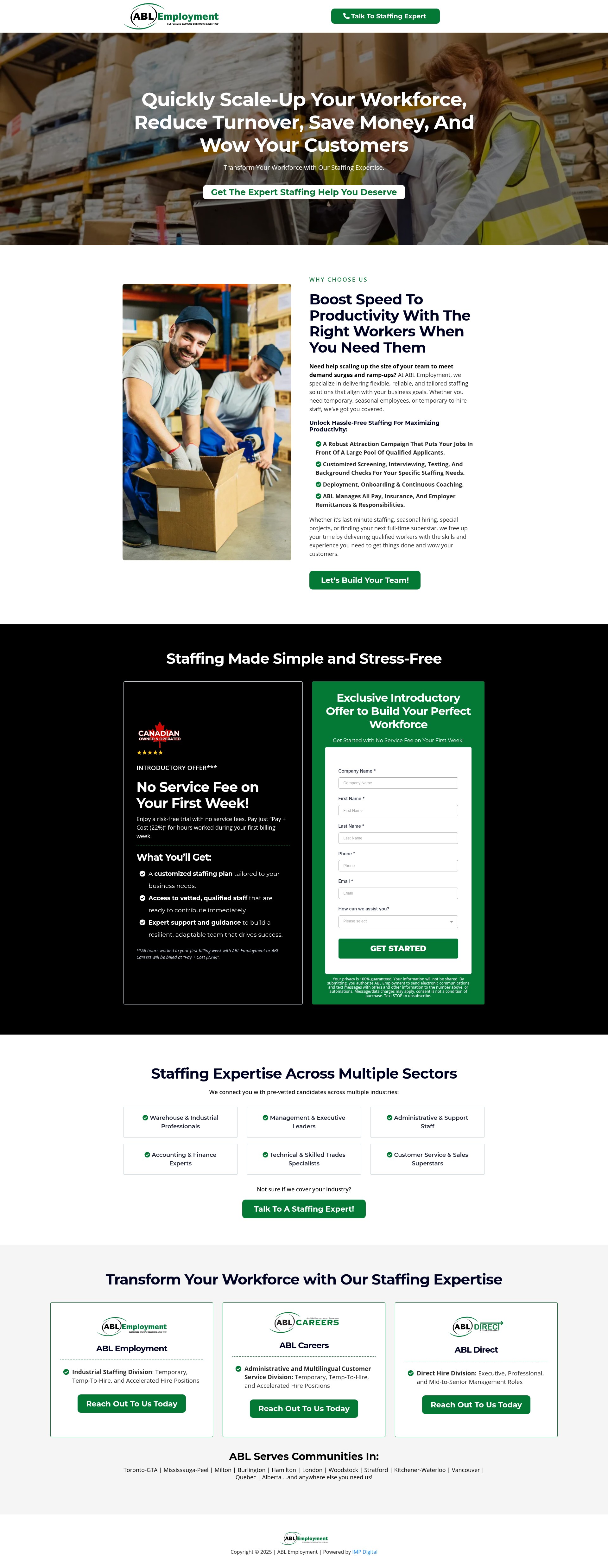 Screenshot of staffing.ablemployment.com