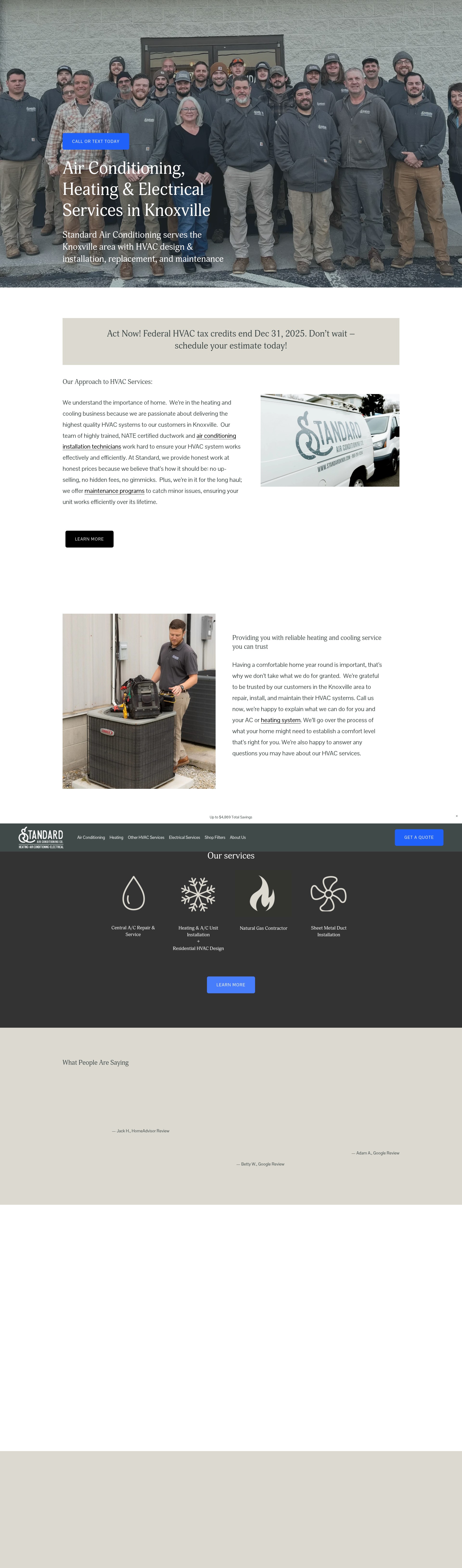 Screenshot of standardknox.com