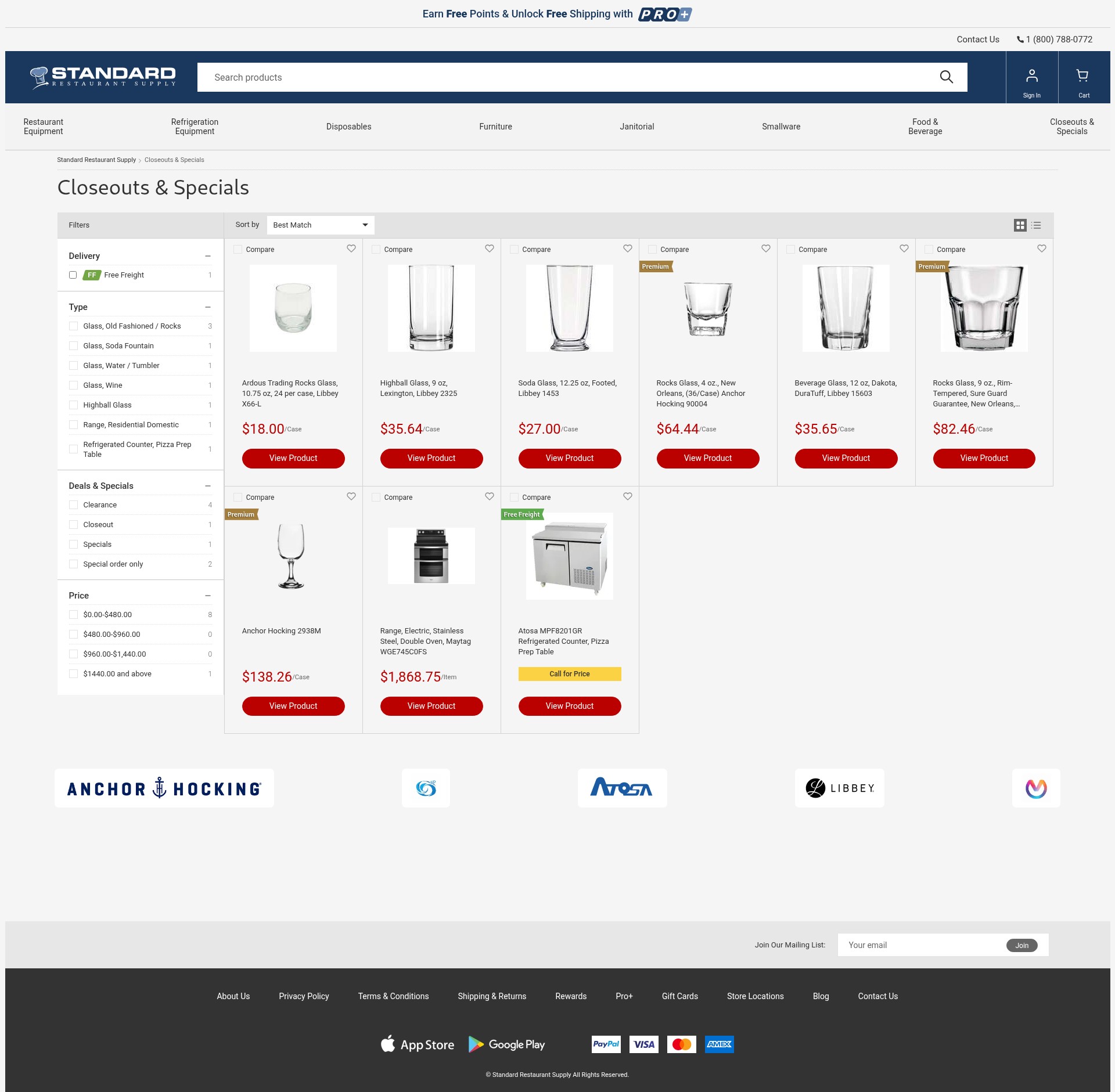 Screenshot of standardrestaurant.com