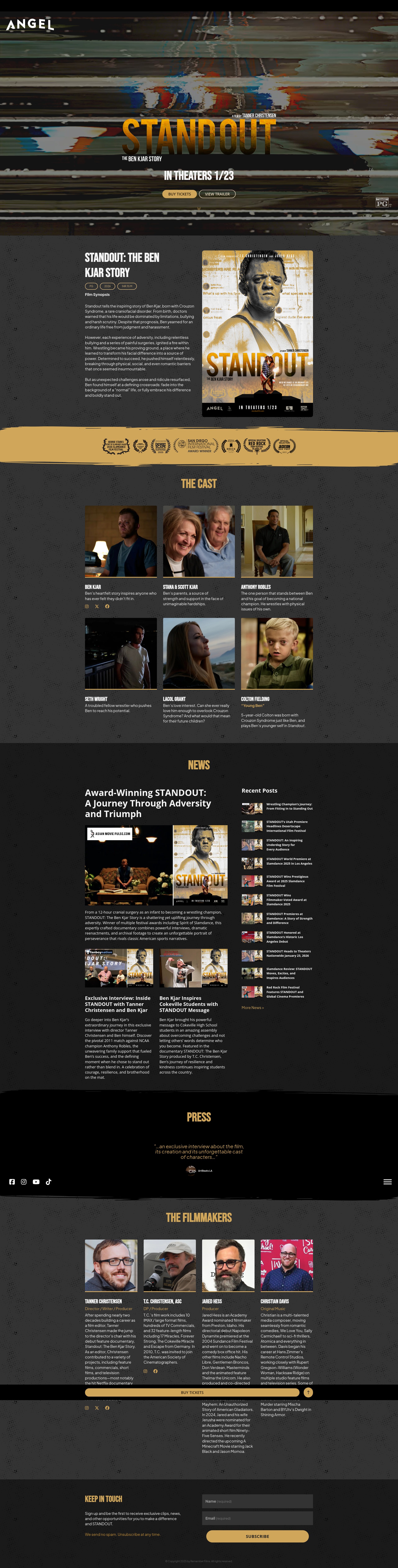 Screenshot of standoutfilm.com