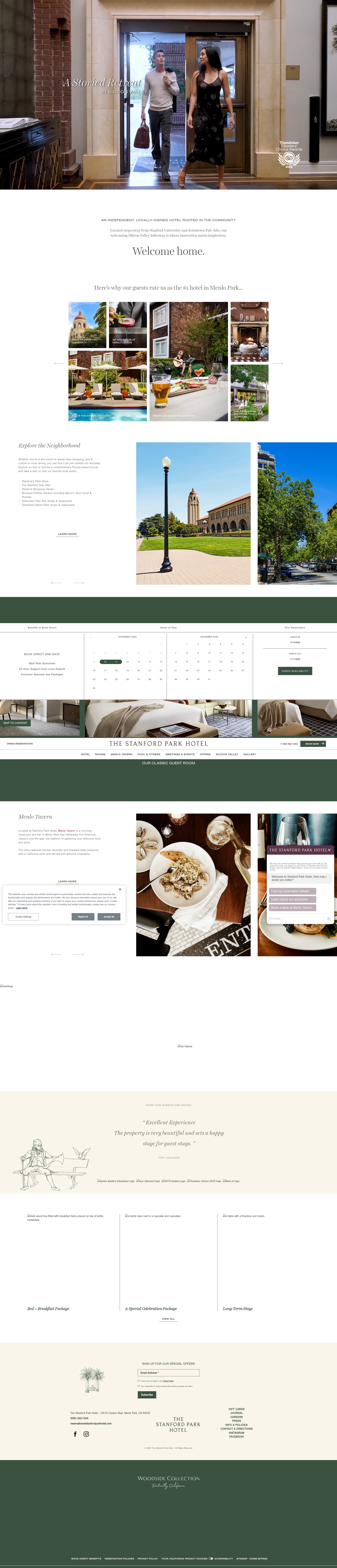 Screenshot of stanfordparkhotel.com