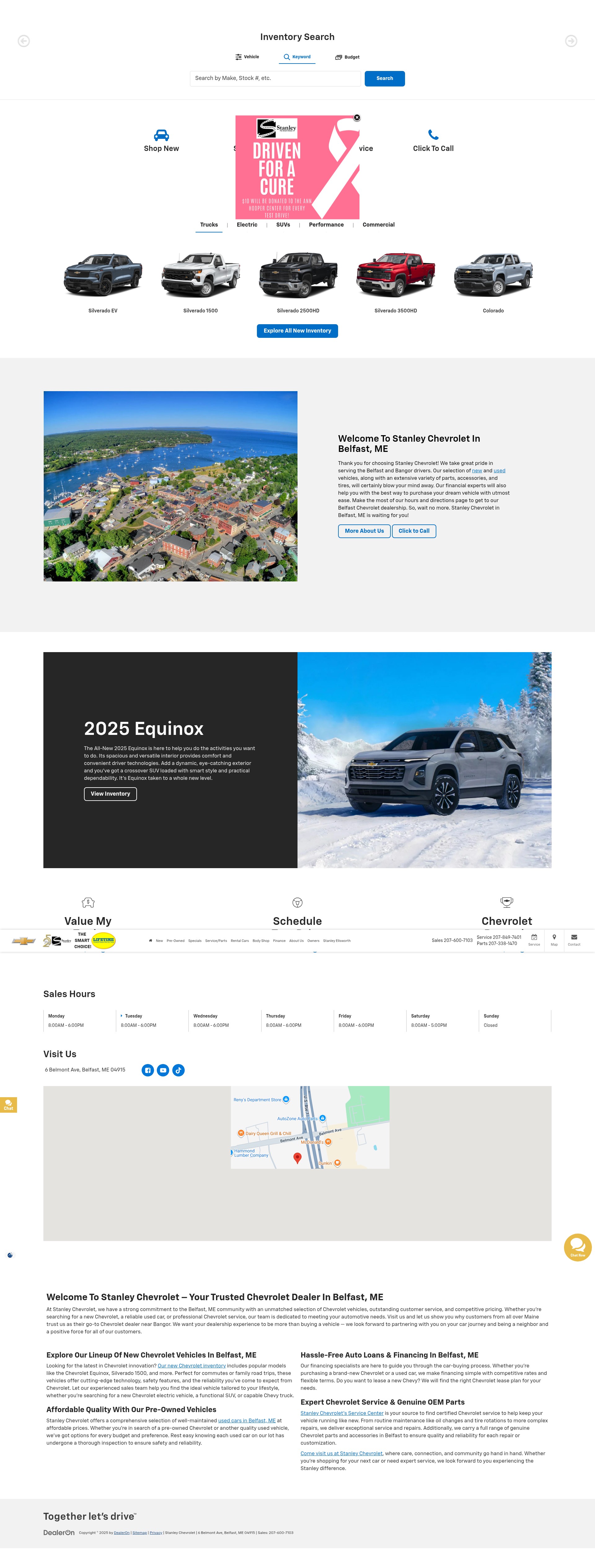 Screenshot of stanleychevybuick.com