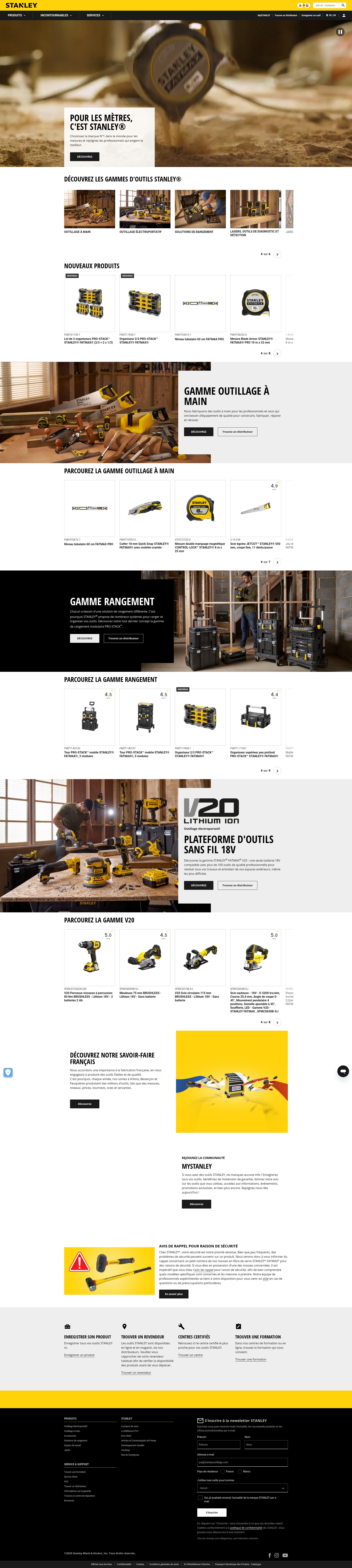 Screenshot of stanleyoutillage.fr