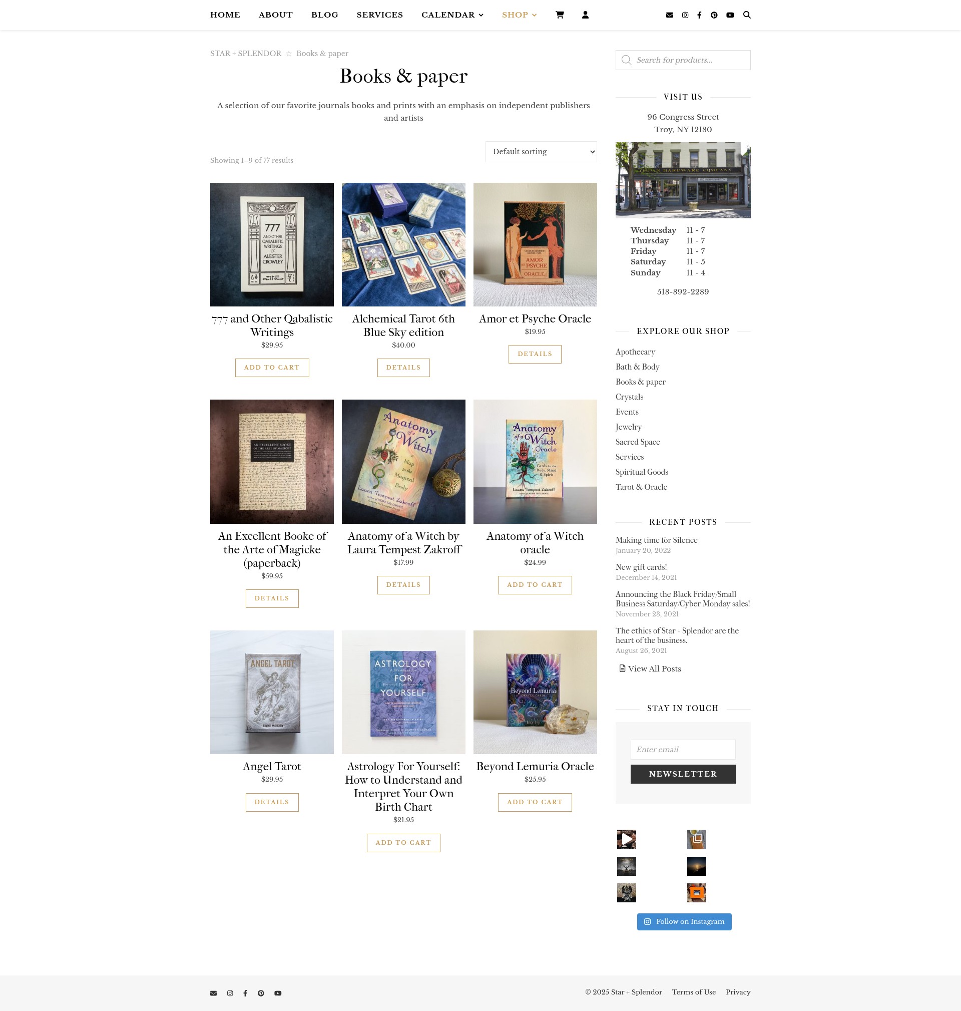 Screenshot of starandsplendor.com