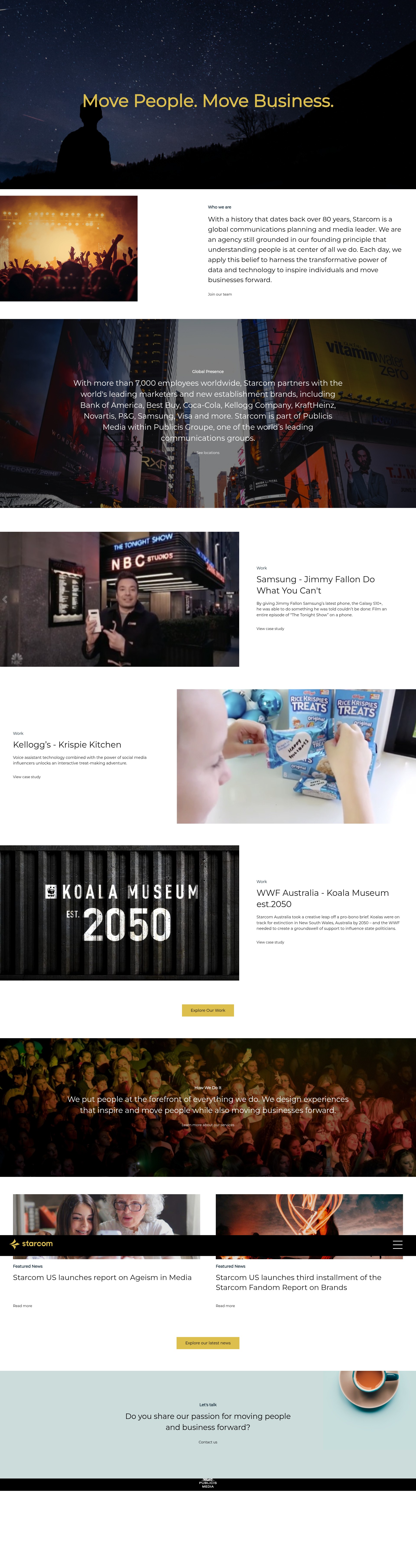 Screenshot of starcomww.com