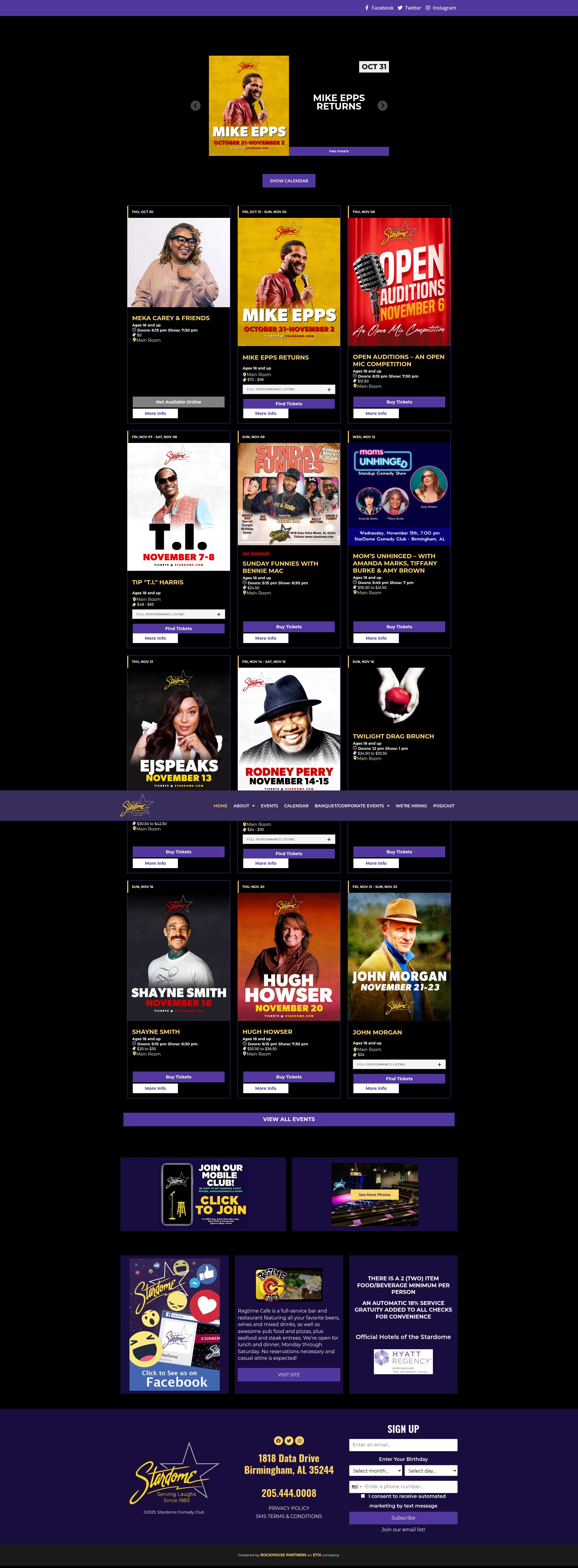 Screenshot of stardome.com
