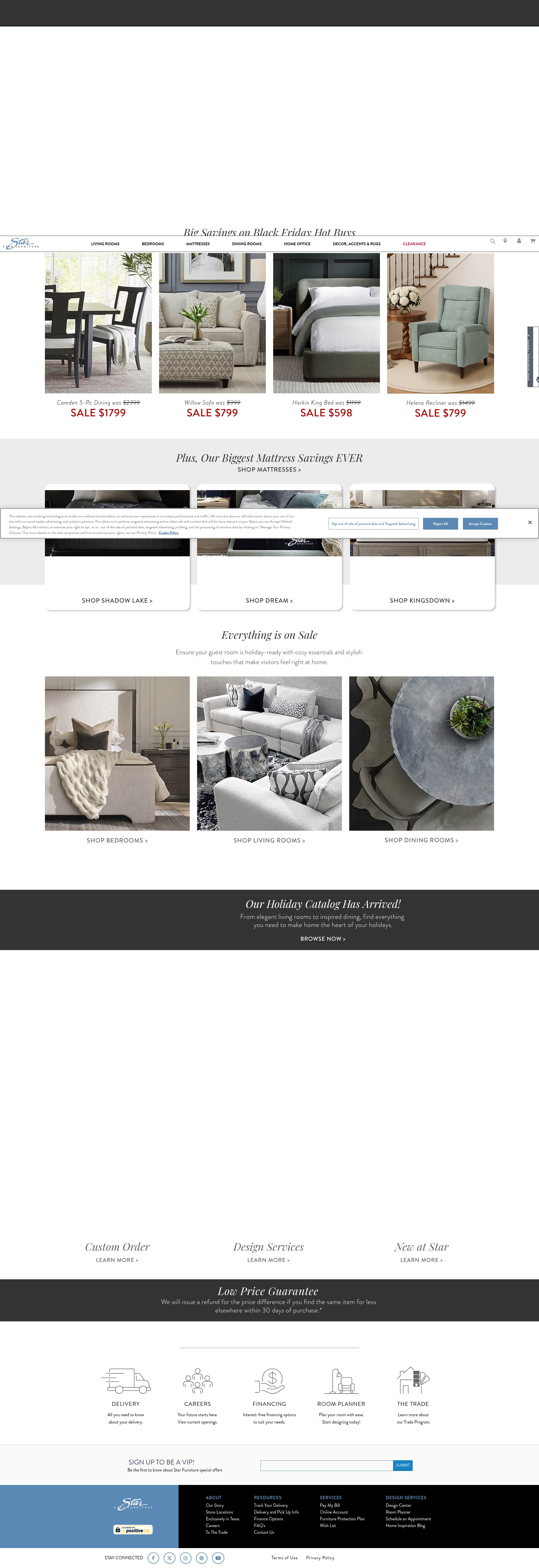 Screenshot of starfurniture.com