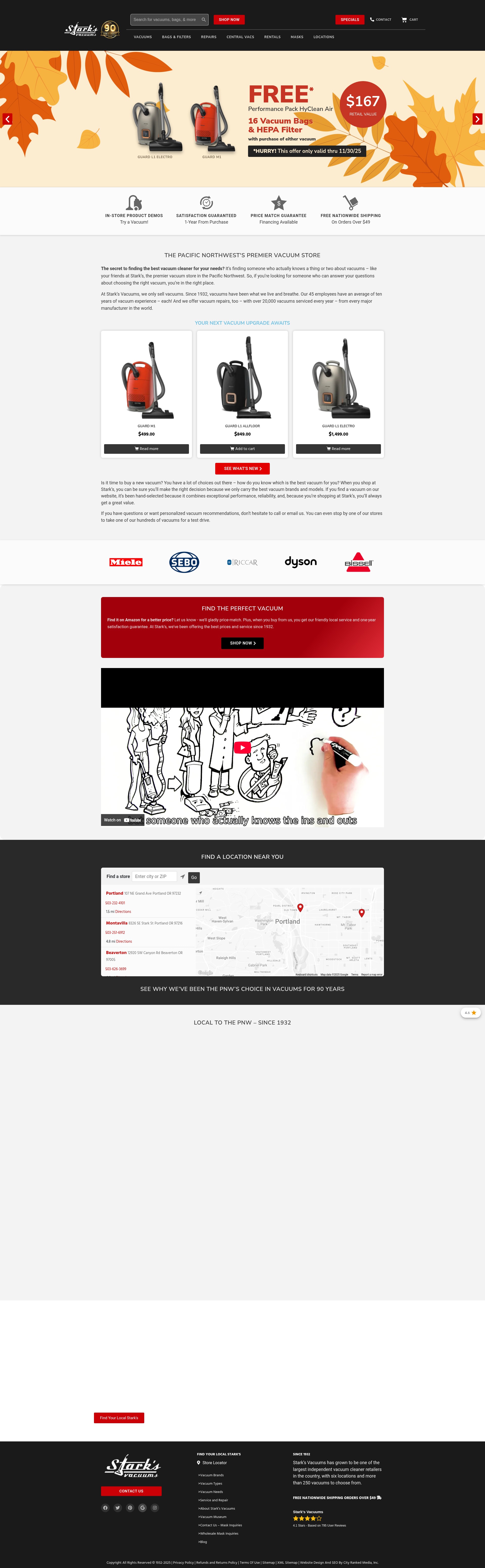 Screenshot of starks.com