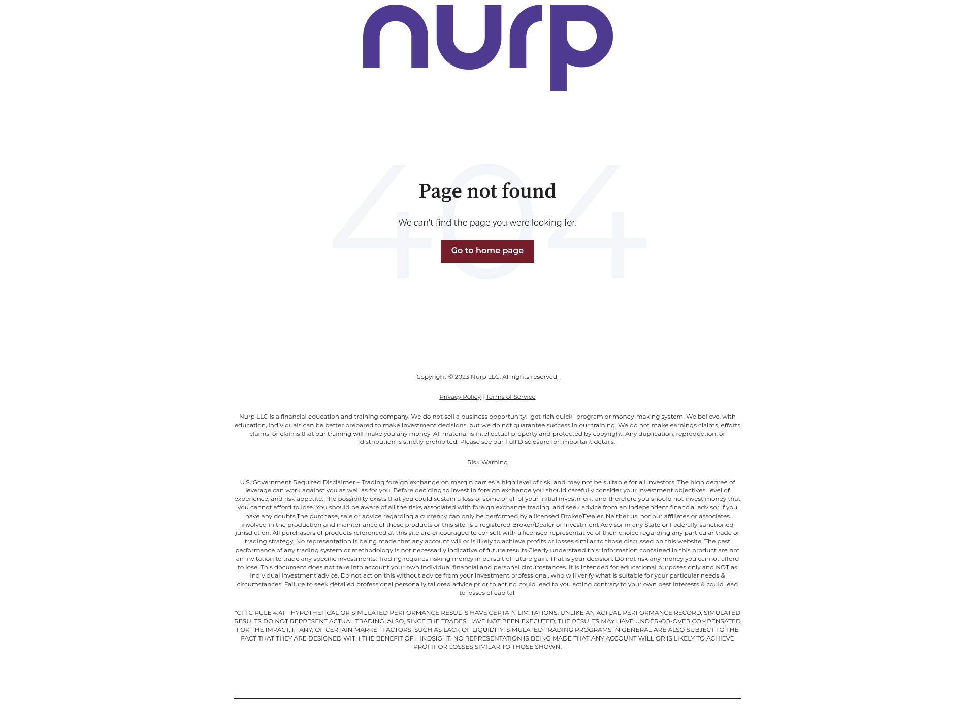 Screenshot of start.nurp.com