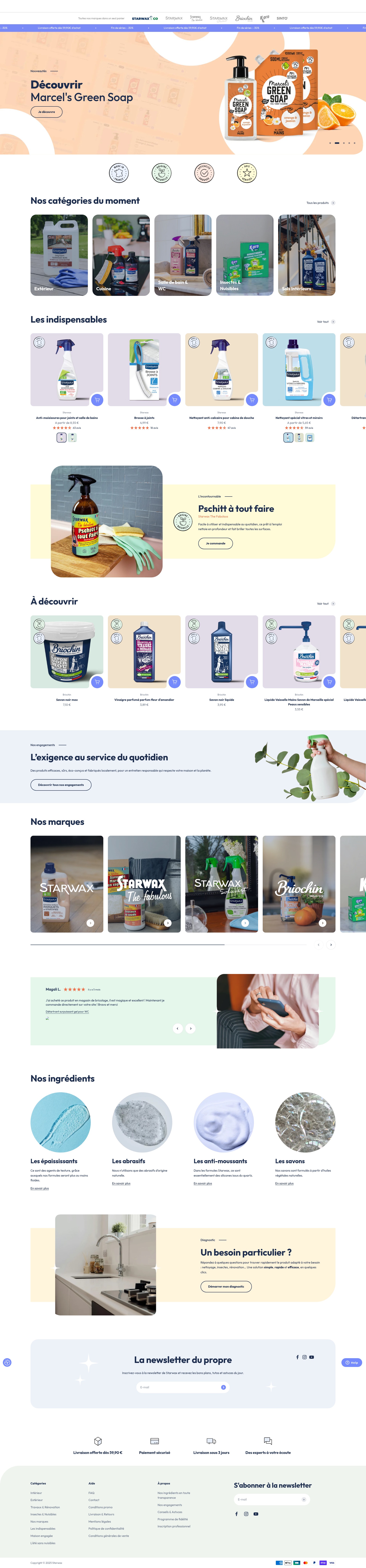 Screenshot of starwax.fr