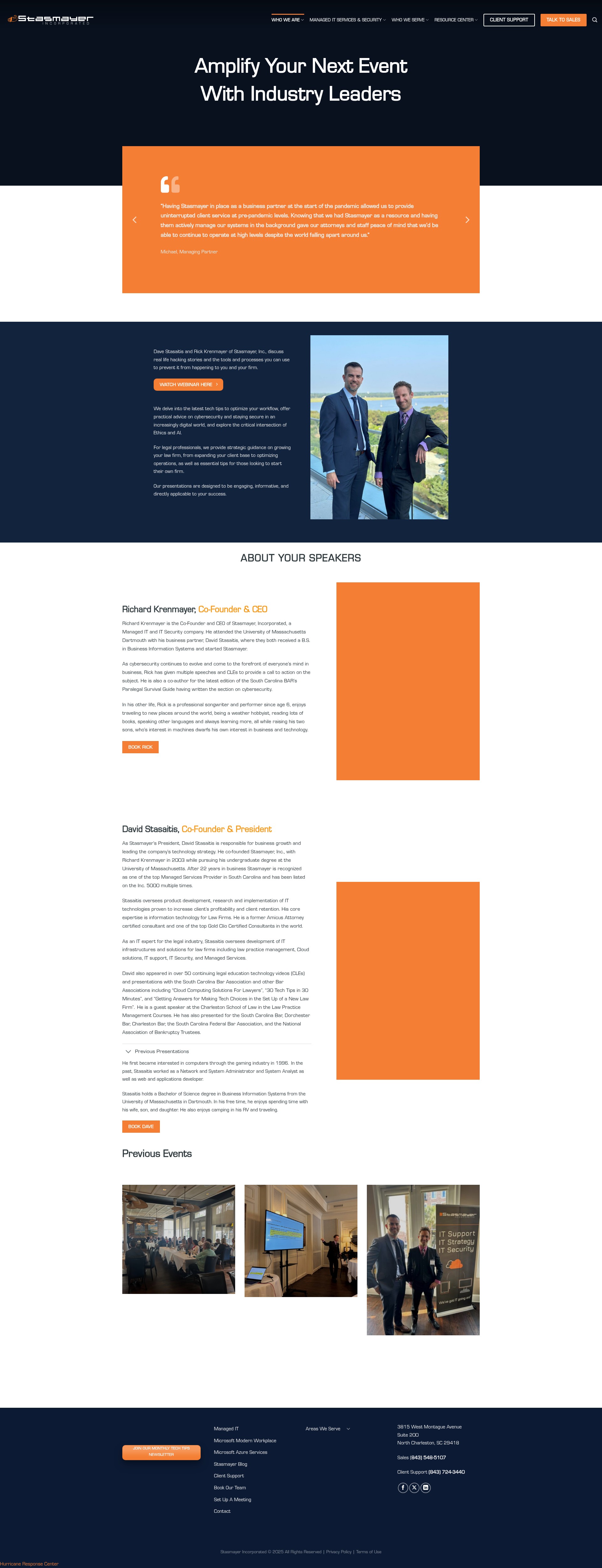 Screenshot of stasmayer.com