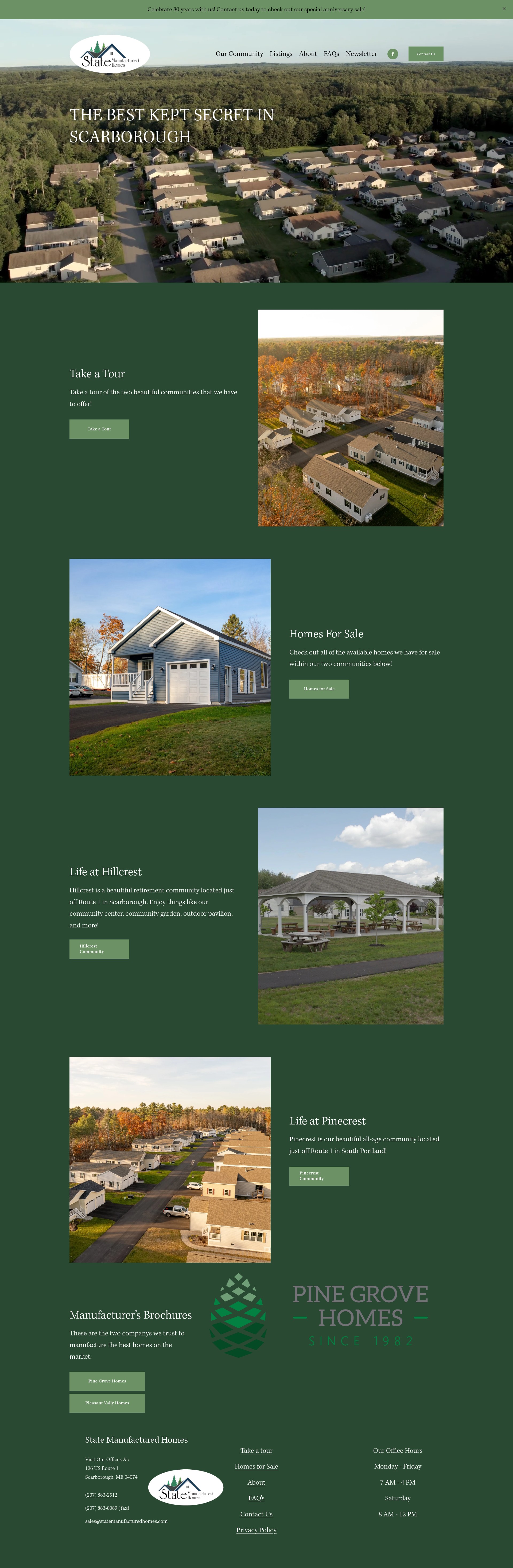 Screenshot of statemanufacturedhomes.com