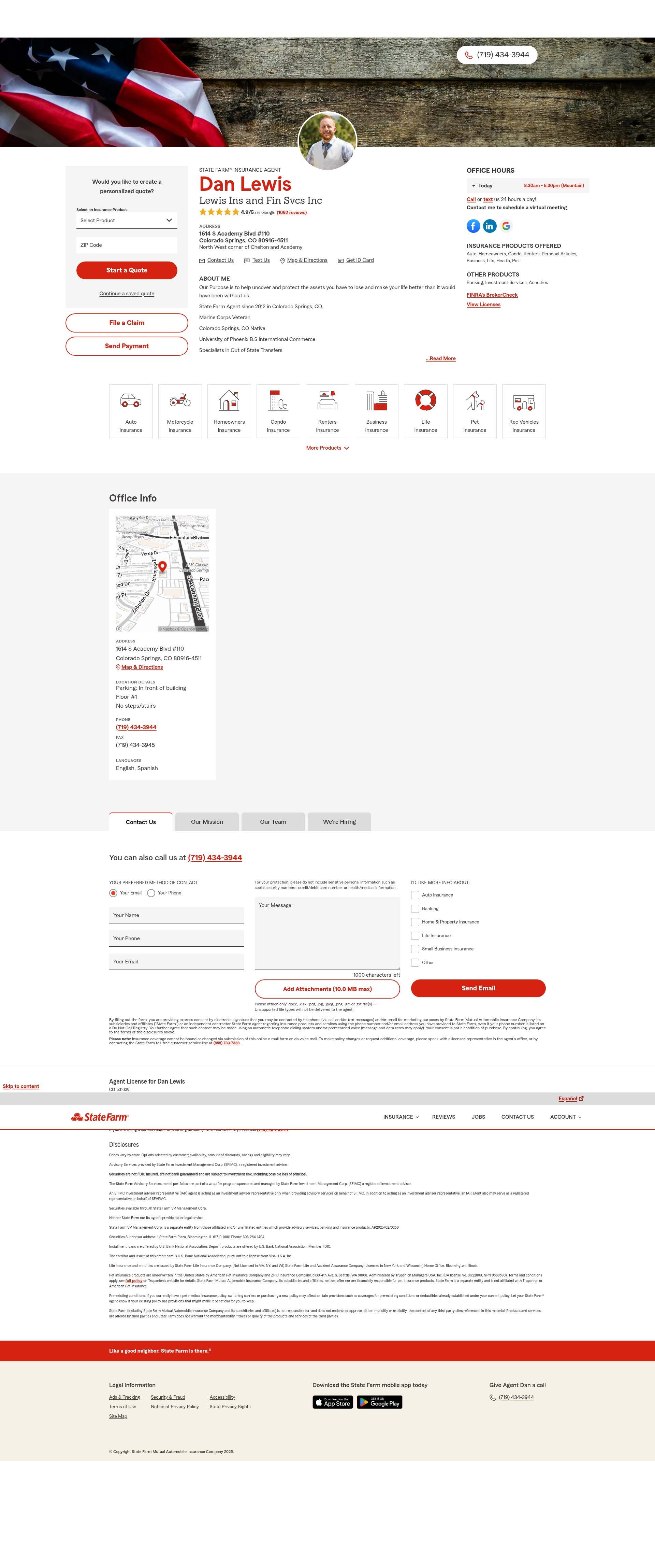 Screenshot of stateofinsurance.com