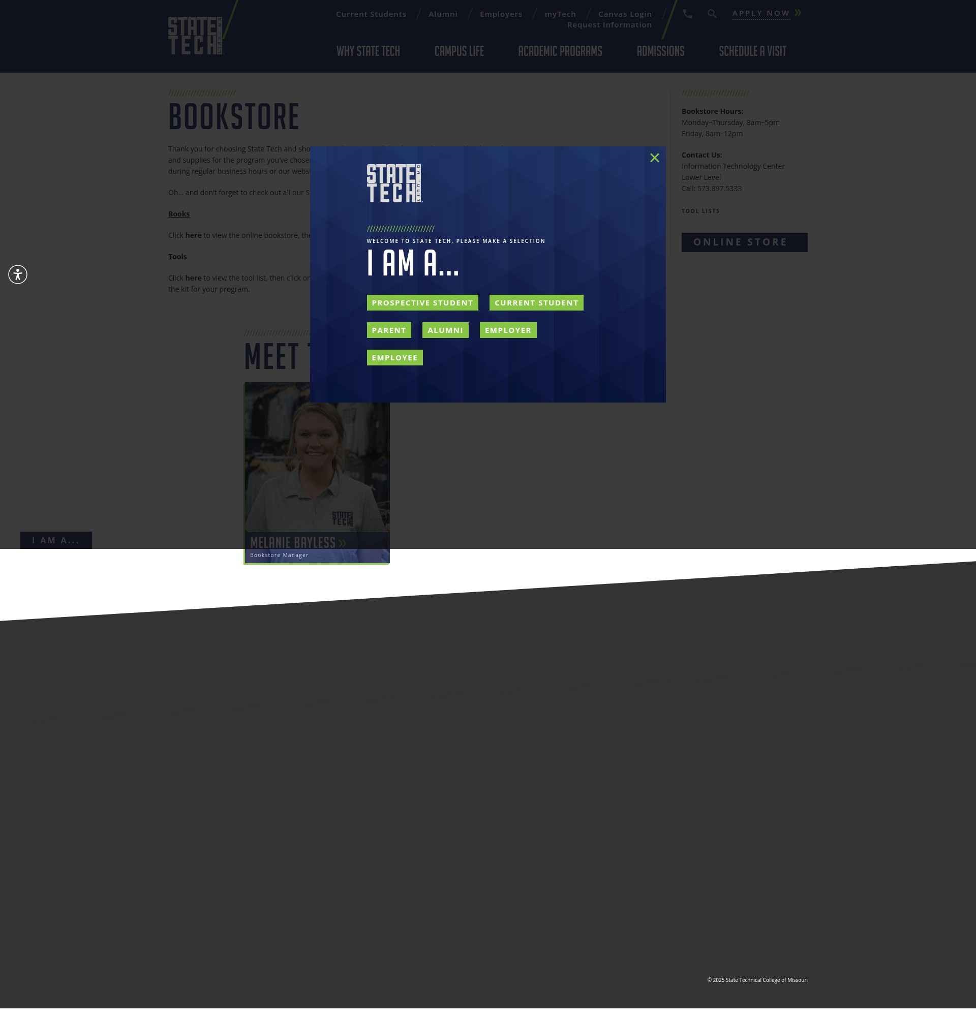 Screenshot of statetechmo.edu