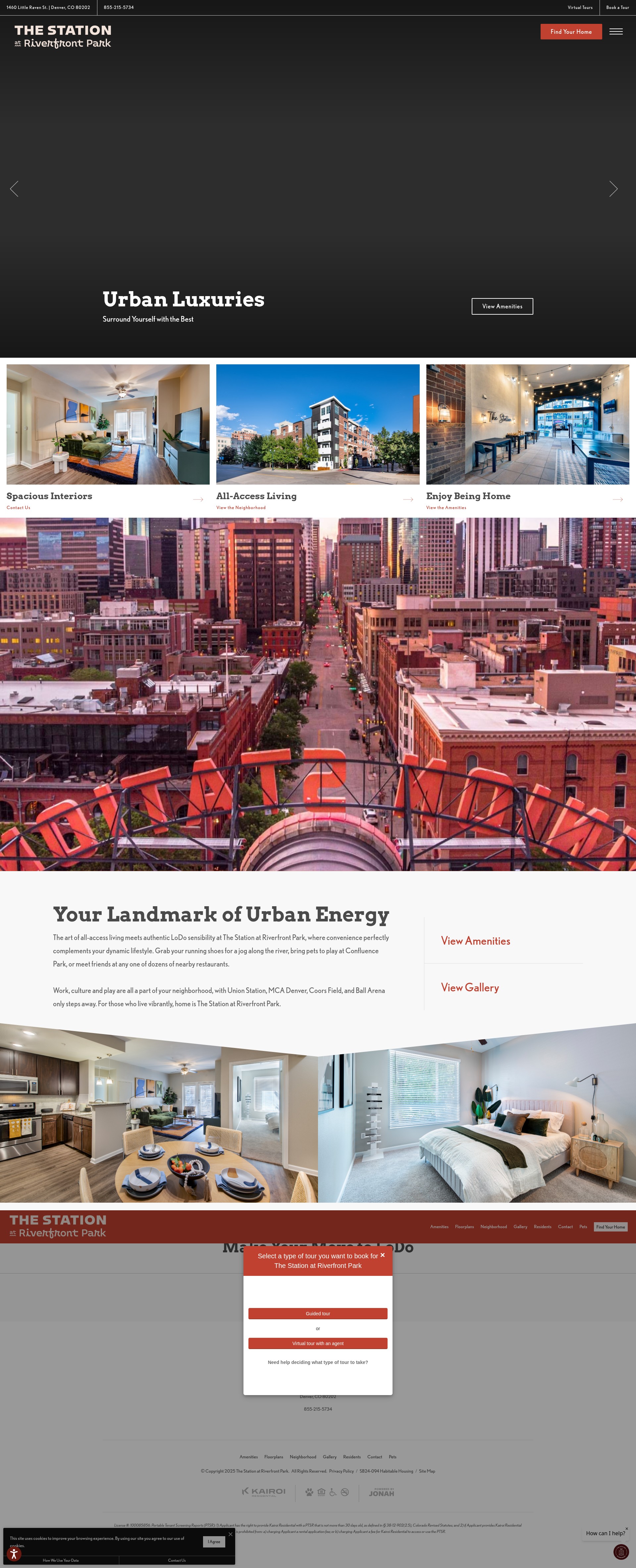 Screenshot of stationatriverfrontpark.com