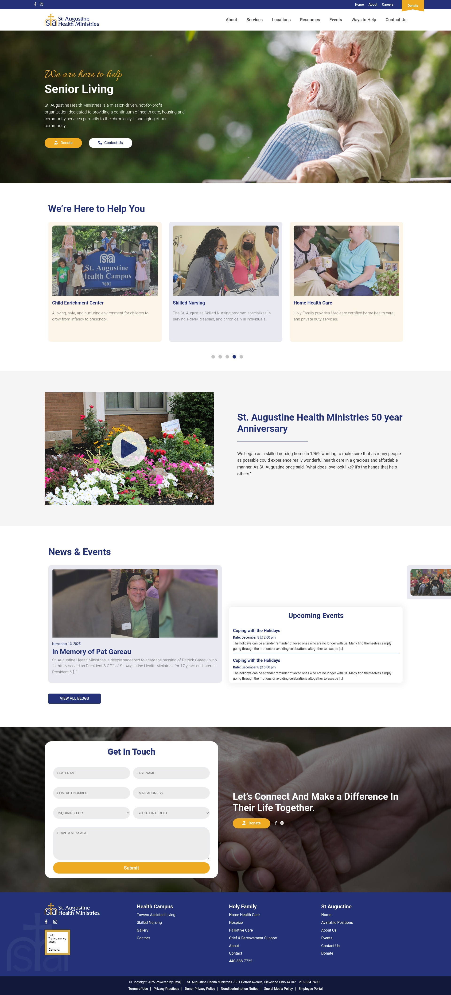 Screenshot of staugministries.org
