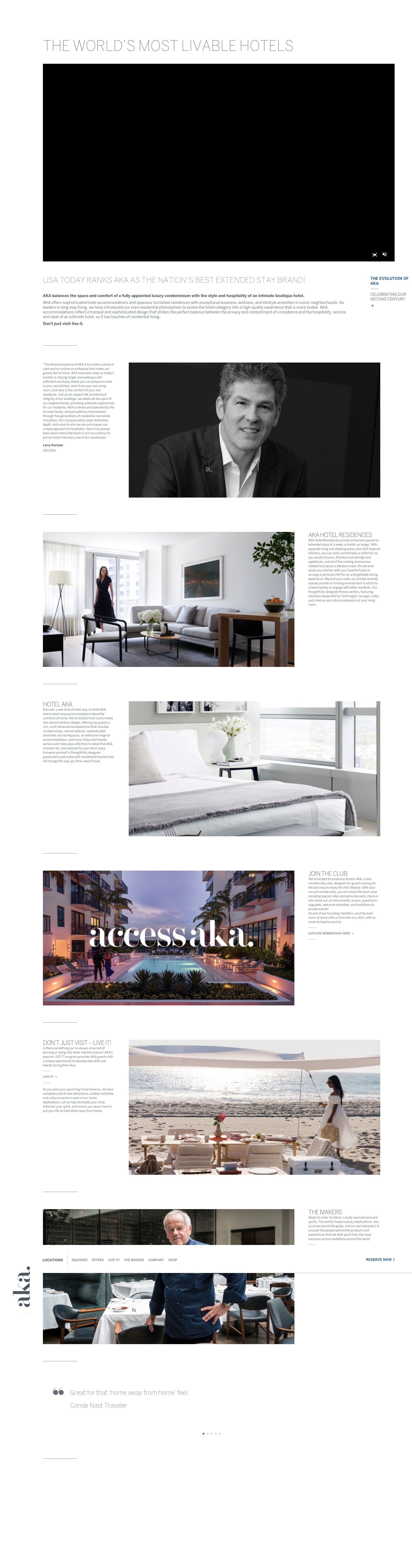 Screenshot of stayaka.com