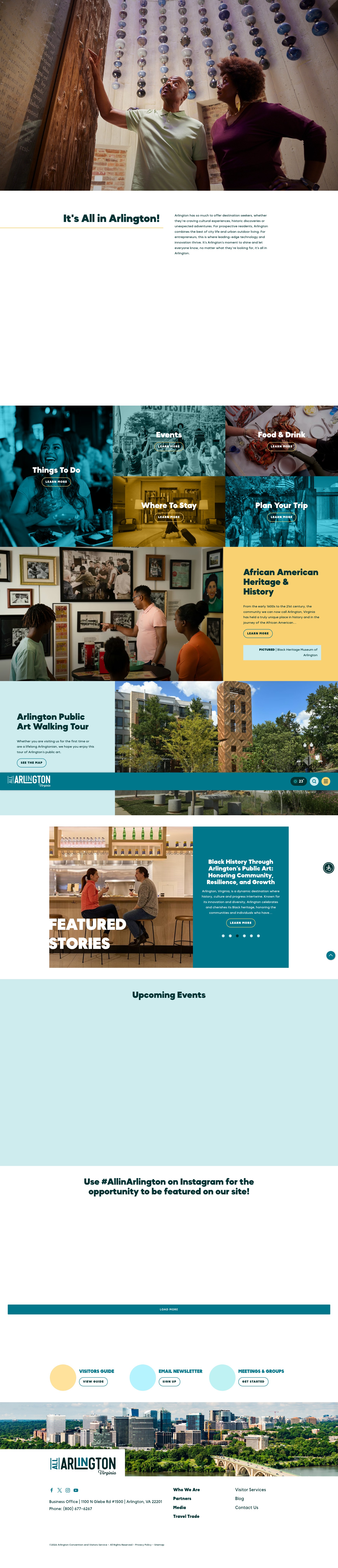 Screenshot of stayarlington.com