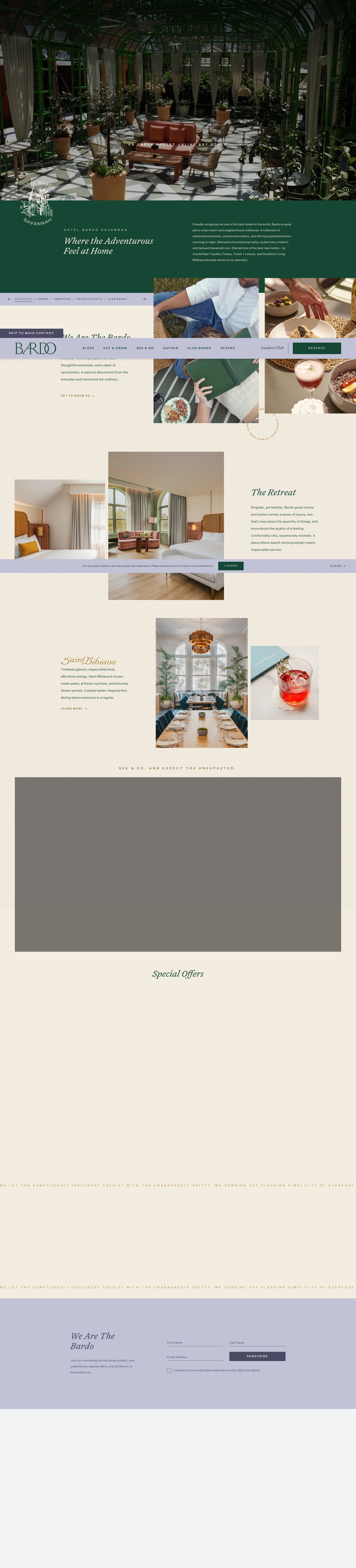 Screenshot of staybardo.com