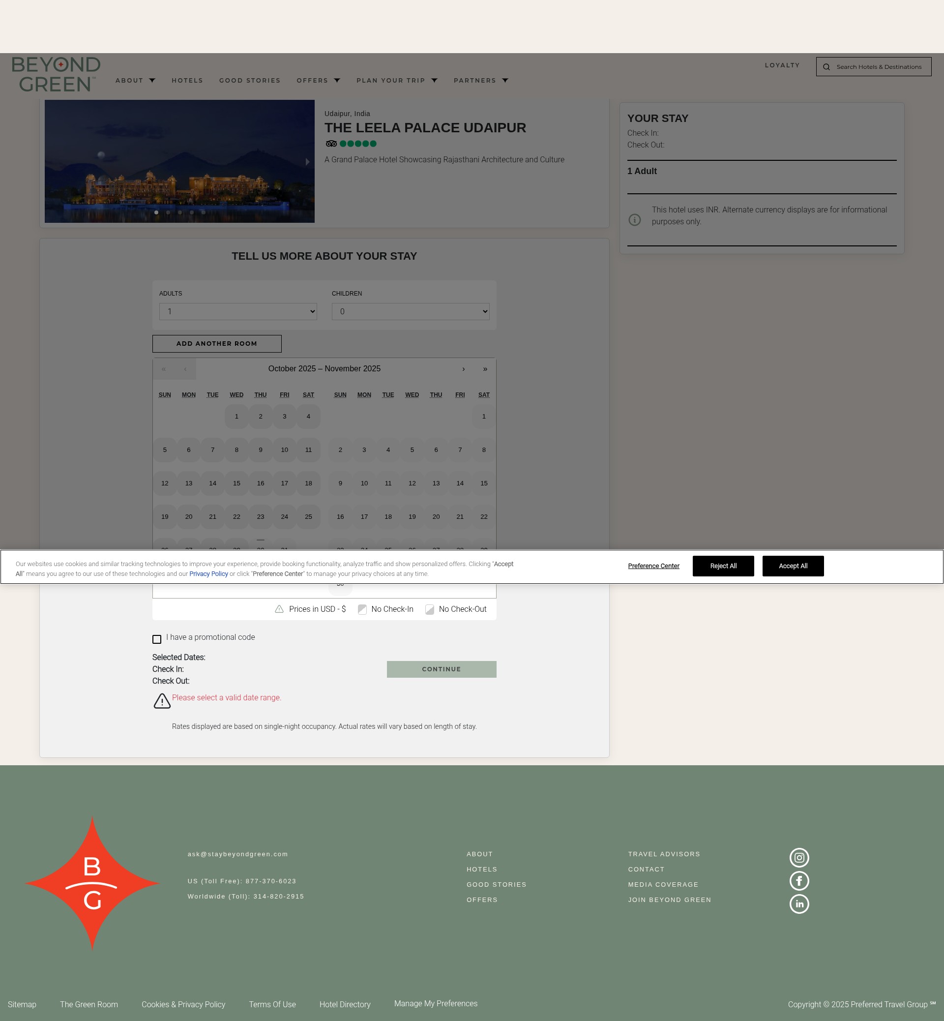 Screenshot of staybeyondgreen.com