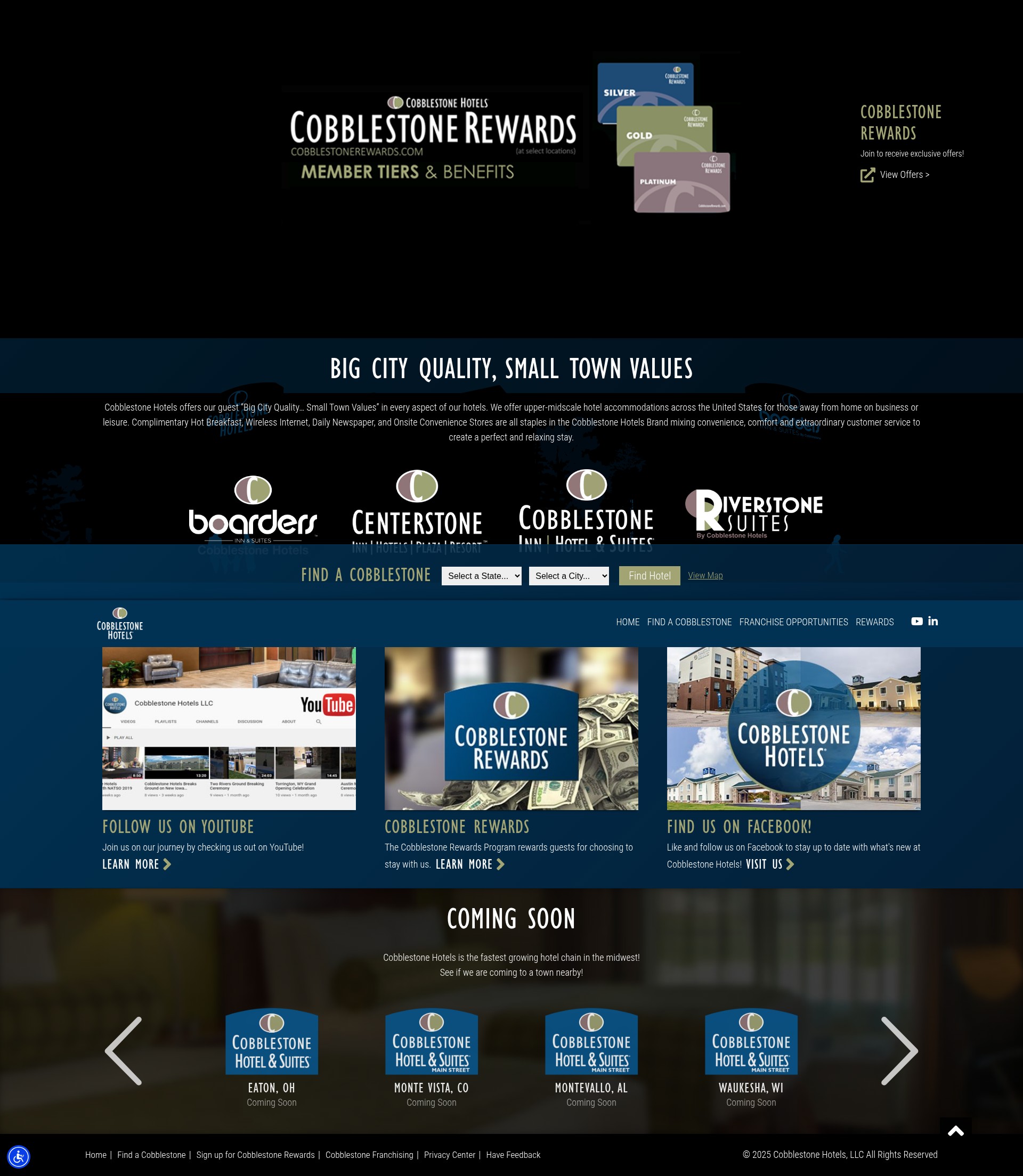 Screenshot of staycobblestone.com