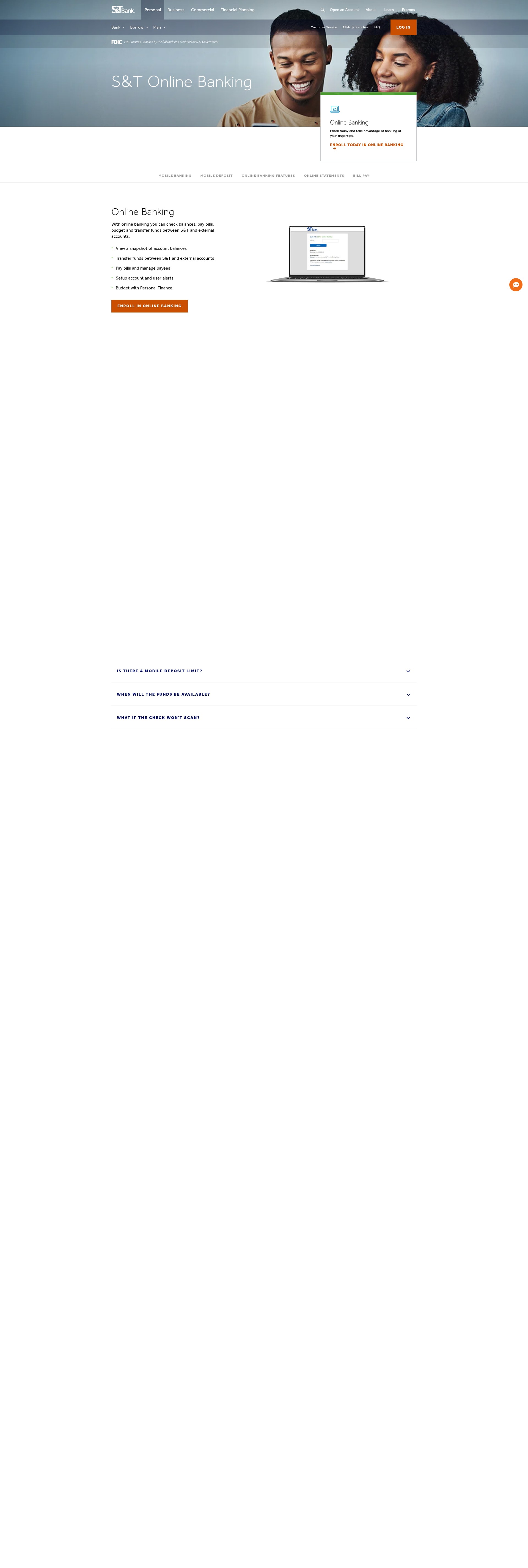 Screenshot of stbank.com