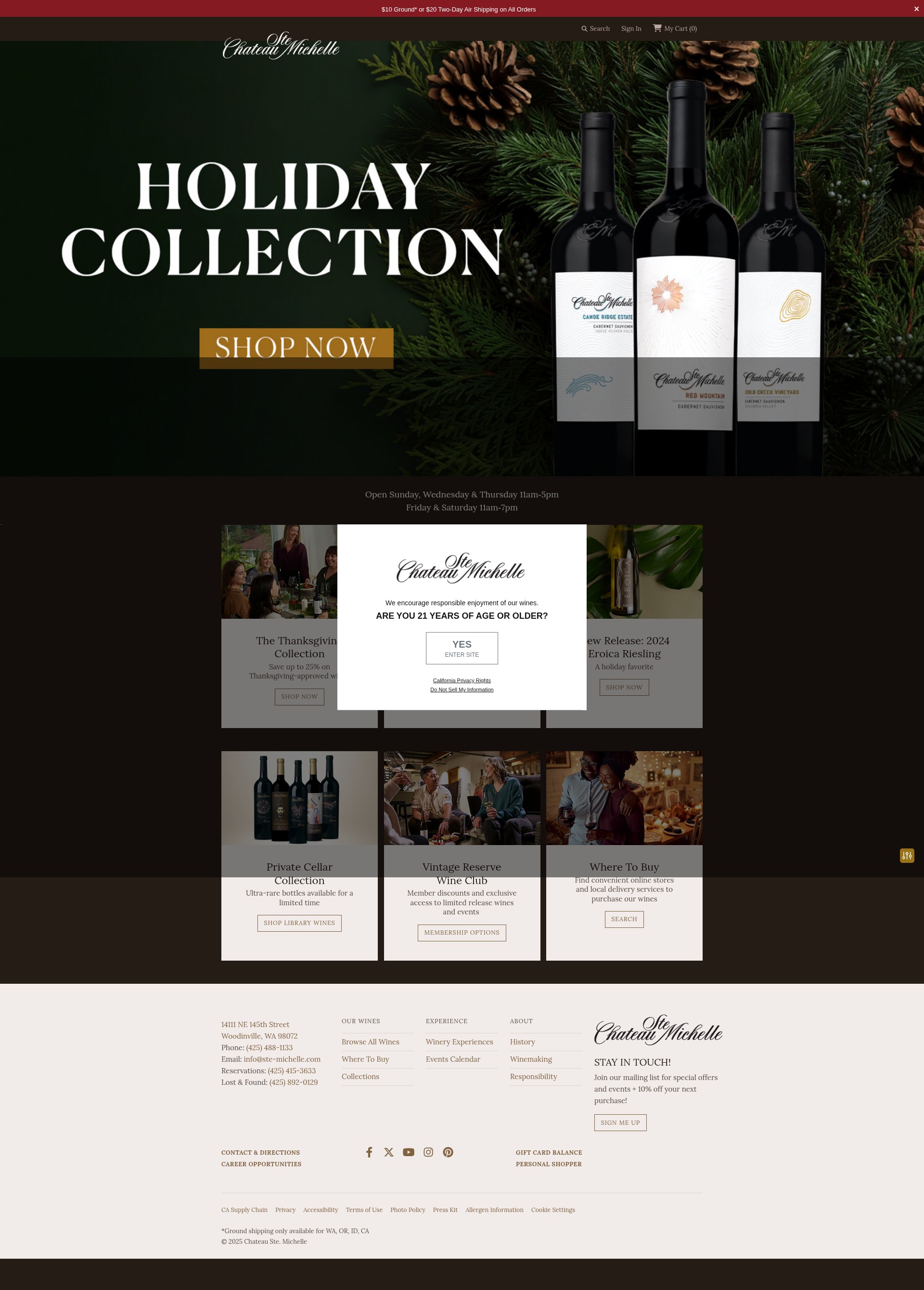 Screenshot of ste-michelle.com