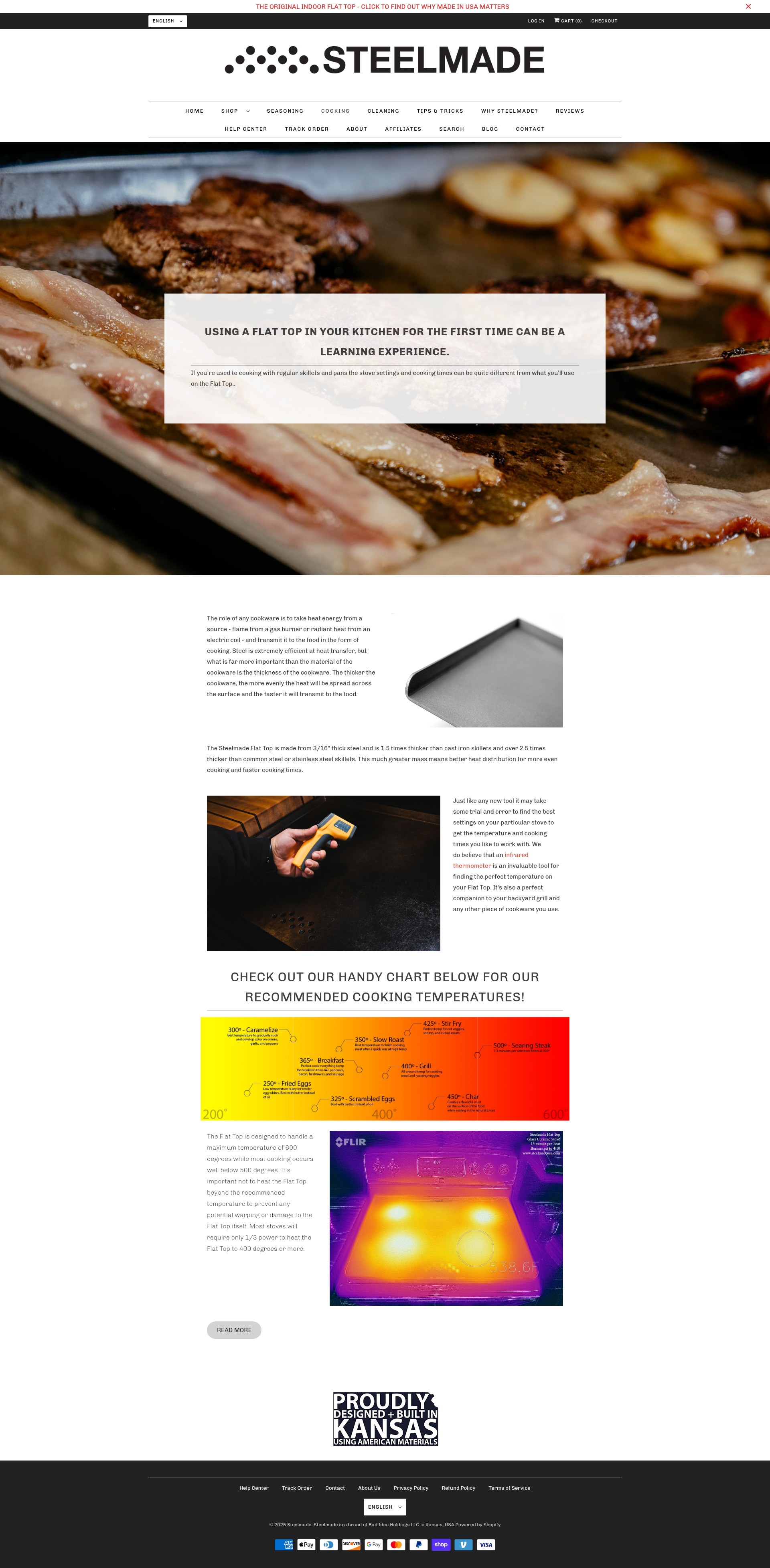 Screenshot of steelmadeusa.com