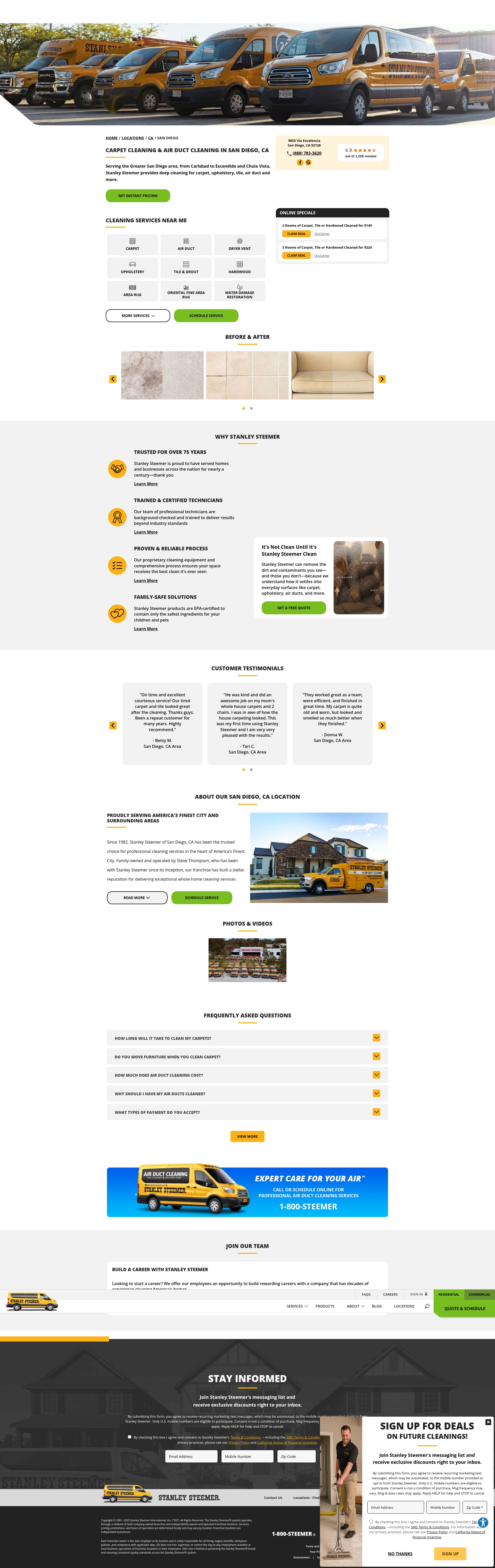 Screenshot of steemersandiego.com