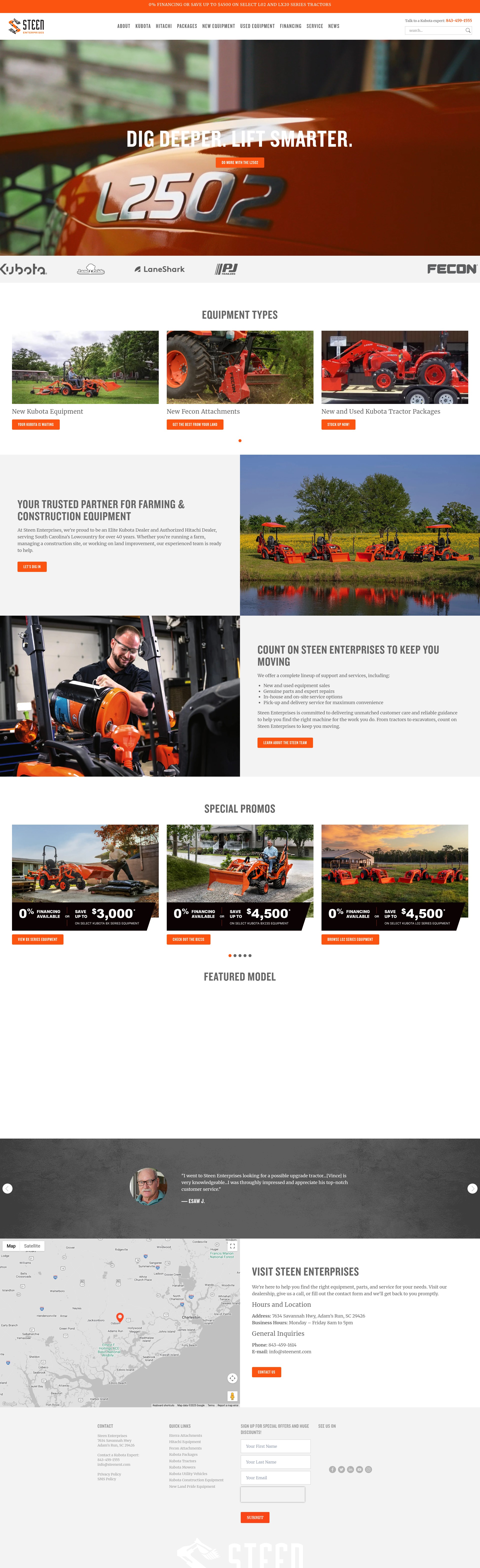 Screenshot of steenent.com