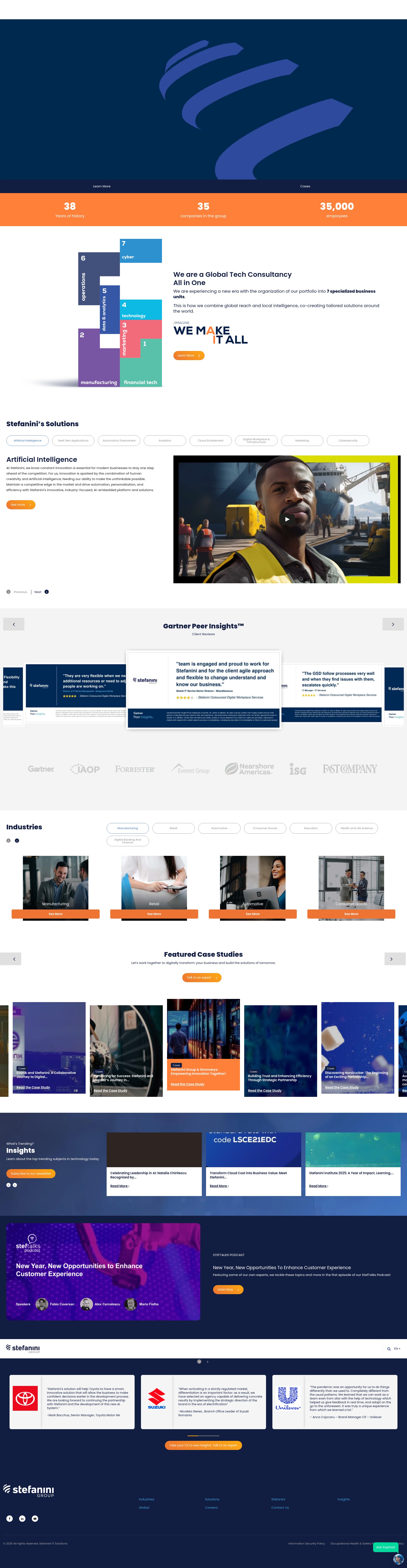 Screenshot of stefanini.com