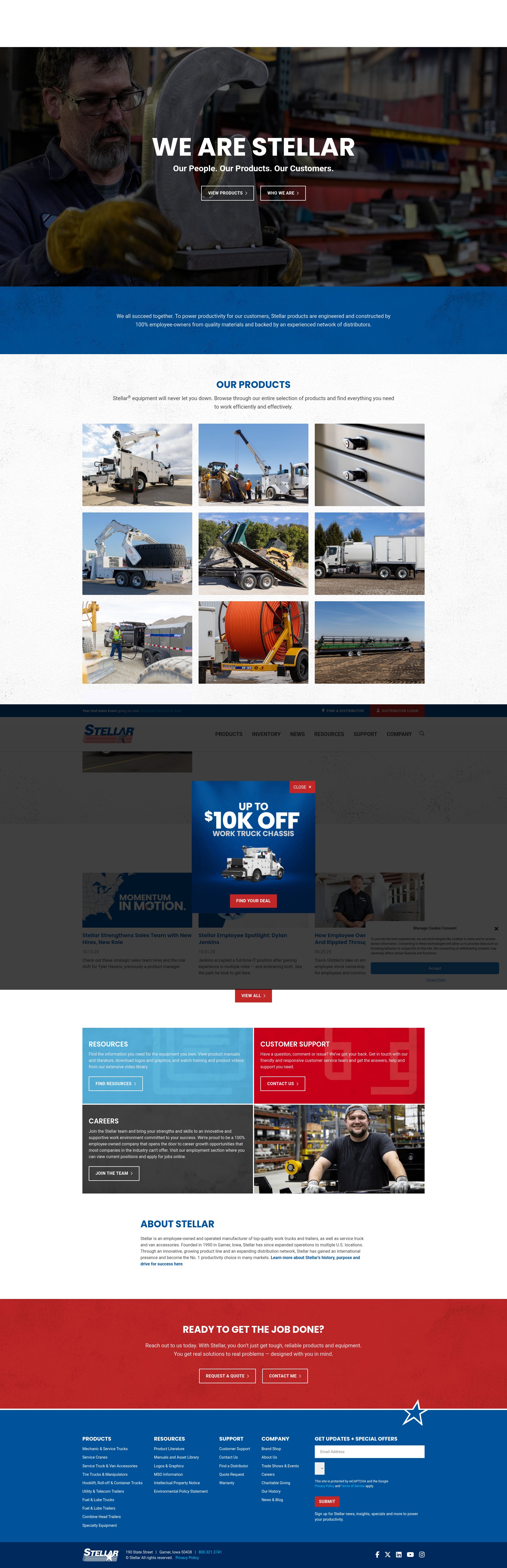 Screenshot of stellarindustries.com