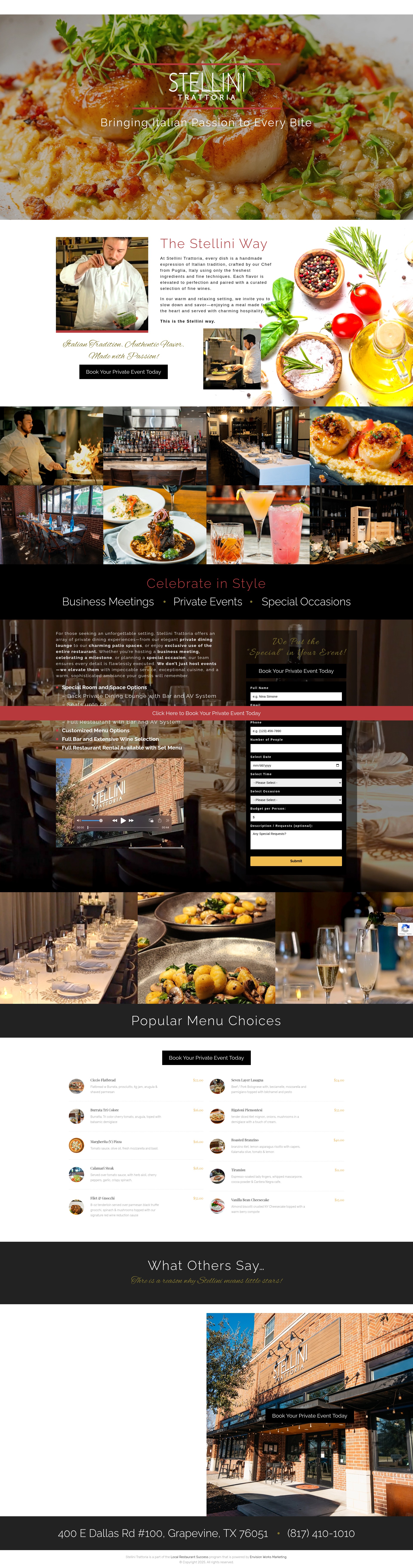 Screenshot of stellinieventhosting.com