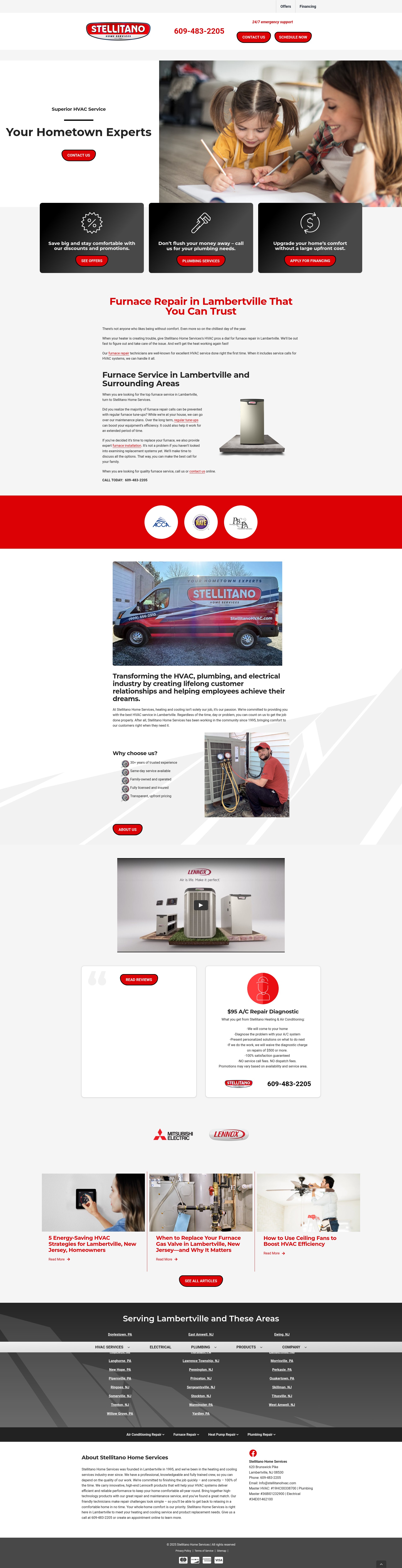 Screenshot of stellitanohvac.com