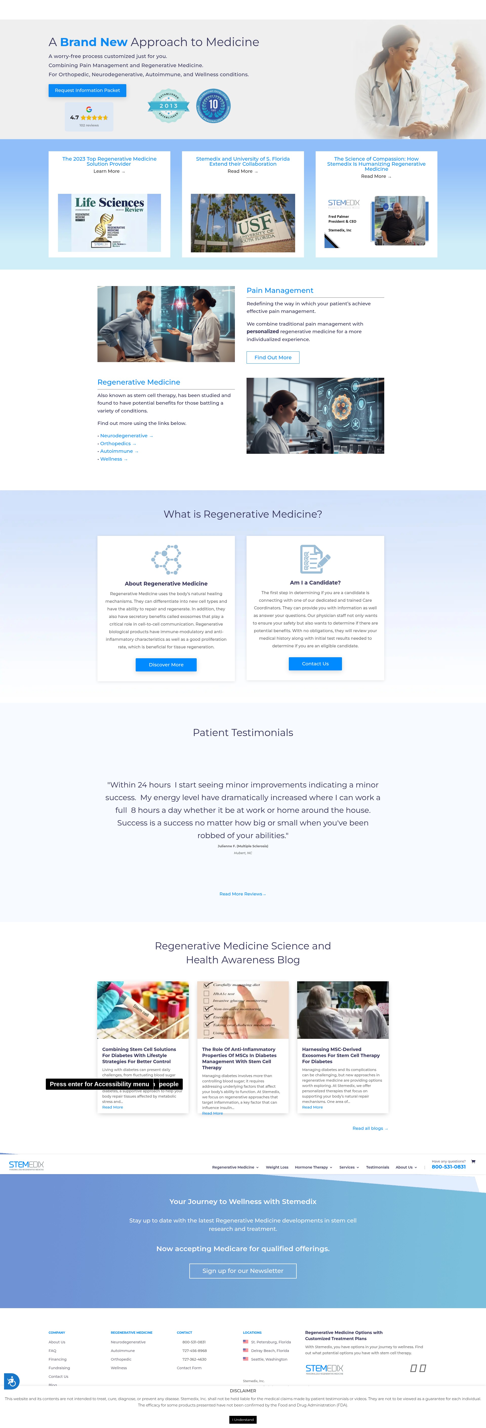 Screenshot of stemedix.com