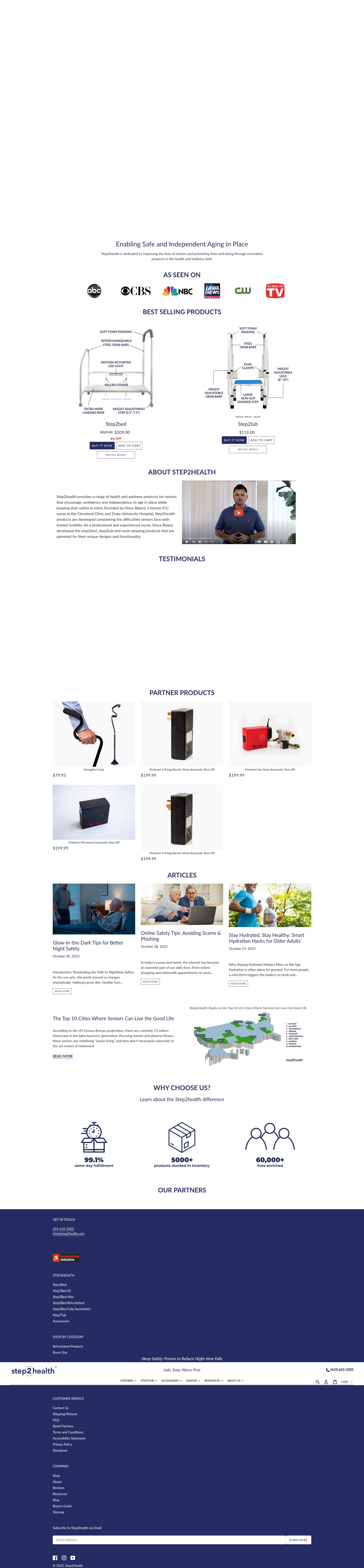 Screenshot of step2health.com