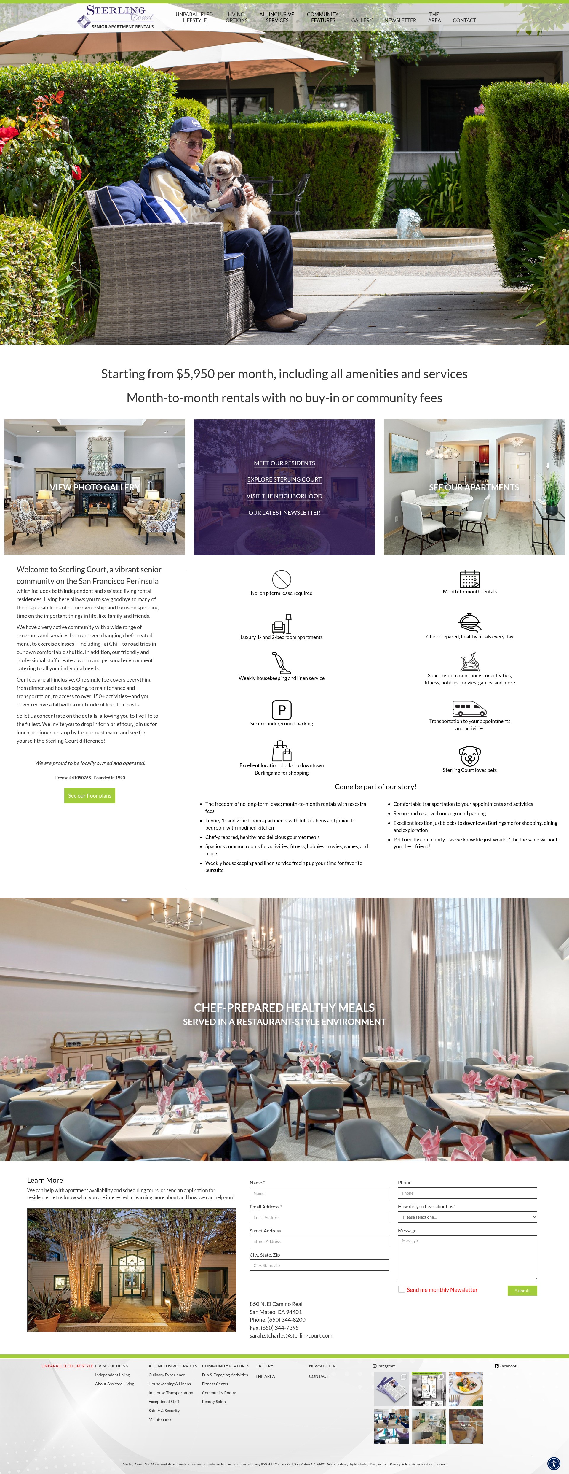 Screenshot of sterlingcourt.com