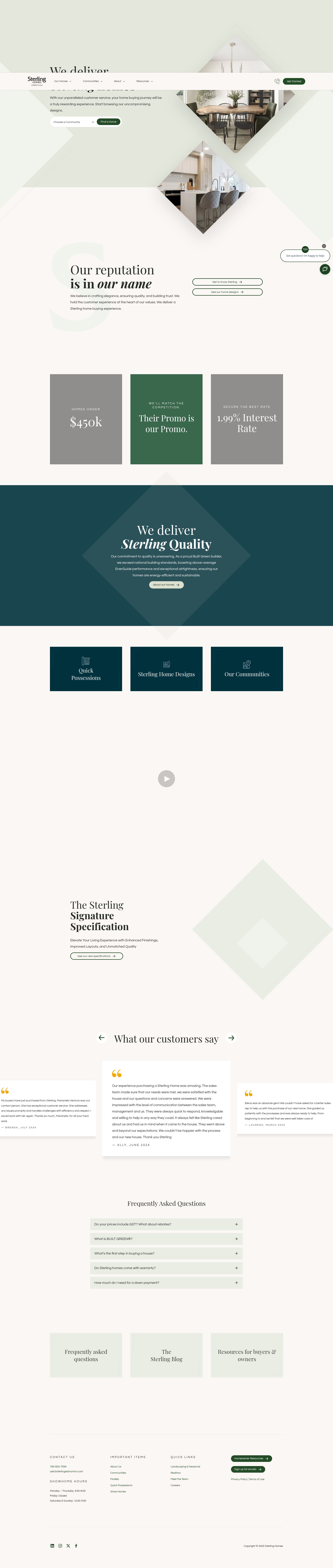 Screenshot of sterlingedmonton.com