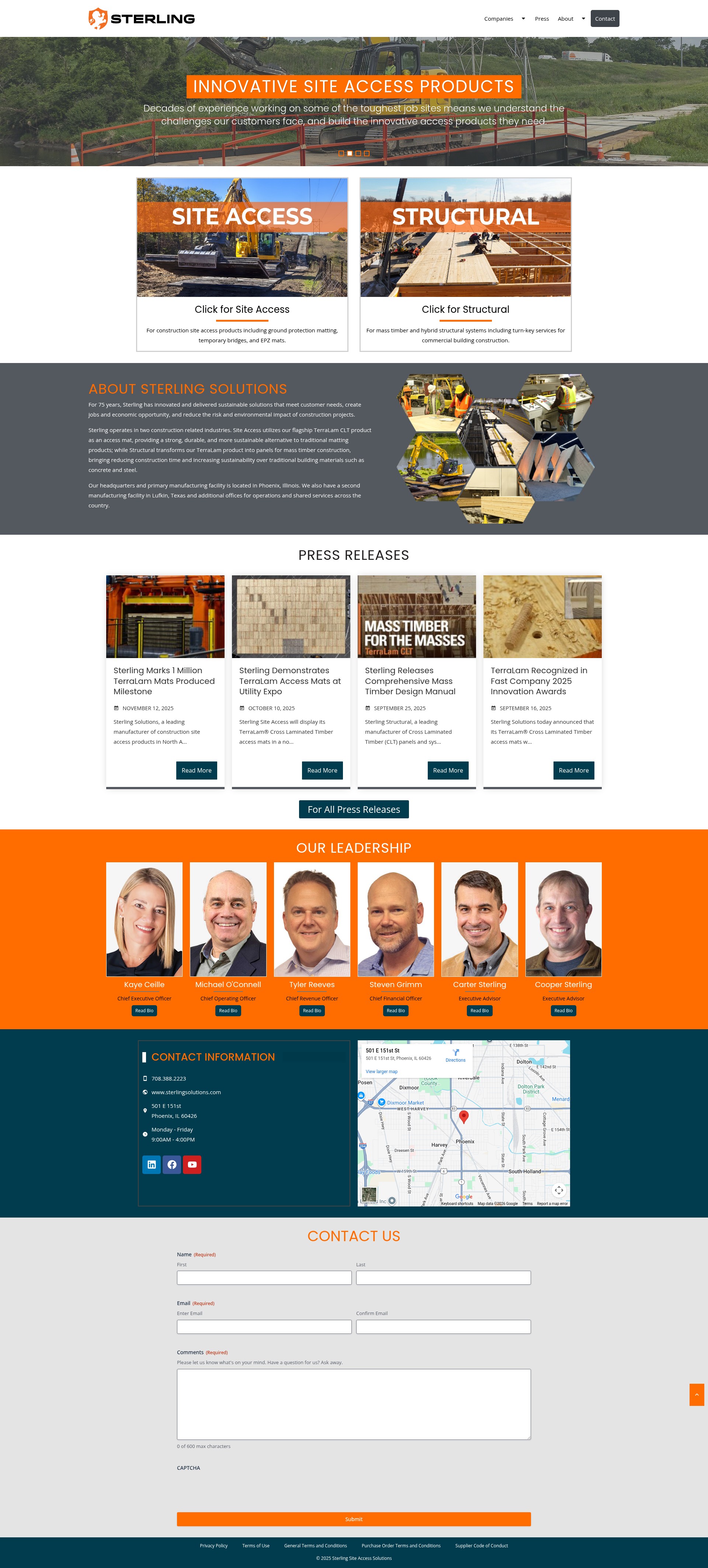 Screenshot of sterlingsolutions.com