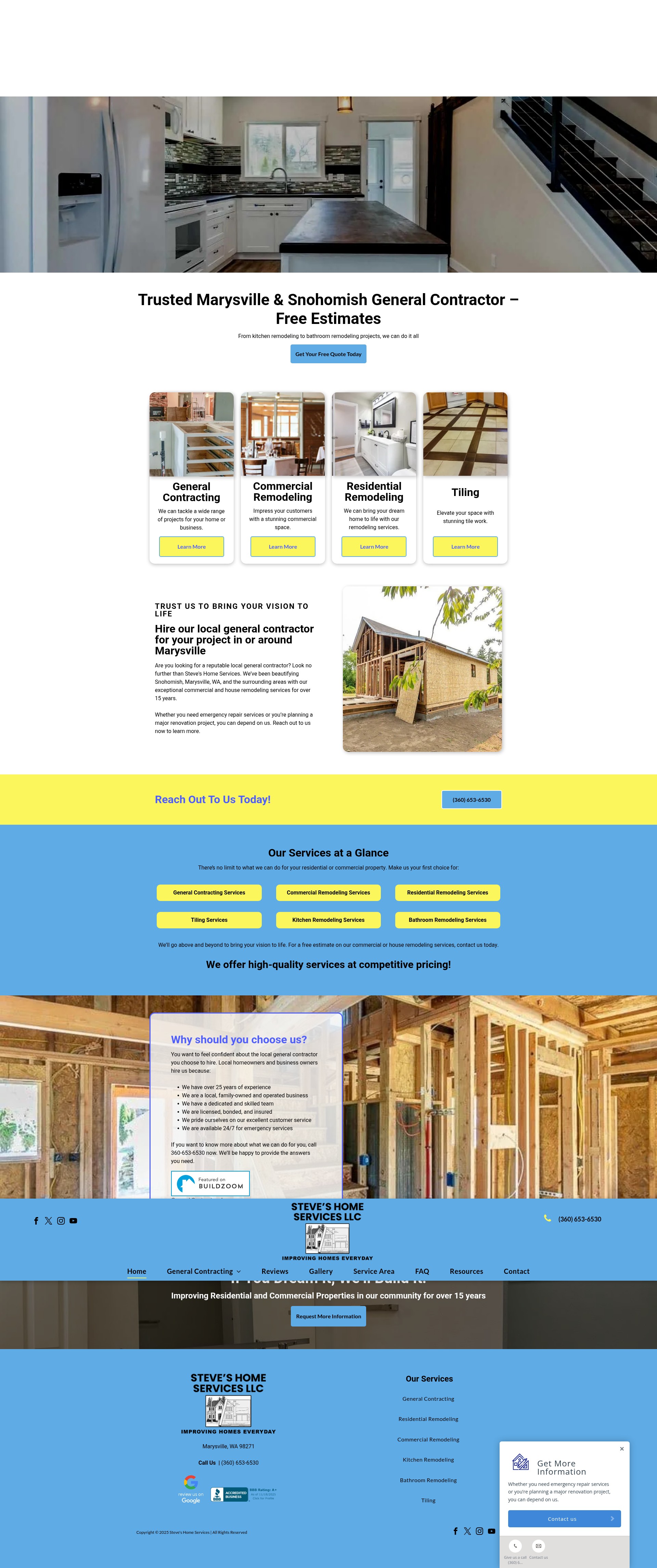 Screenshot of steveshomeservicesllc.com