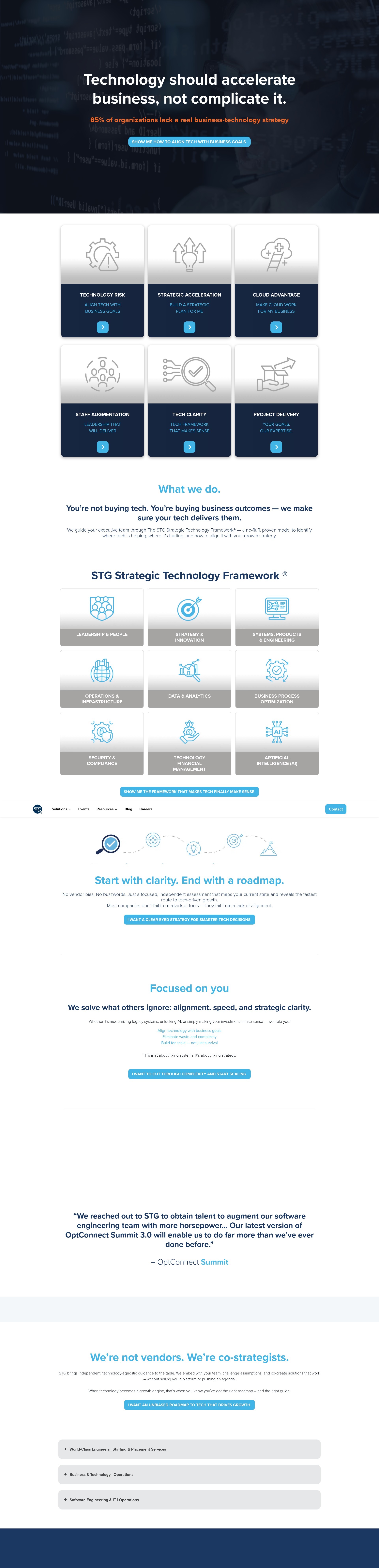 Screenshot of stgconsulting.com