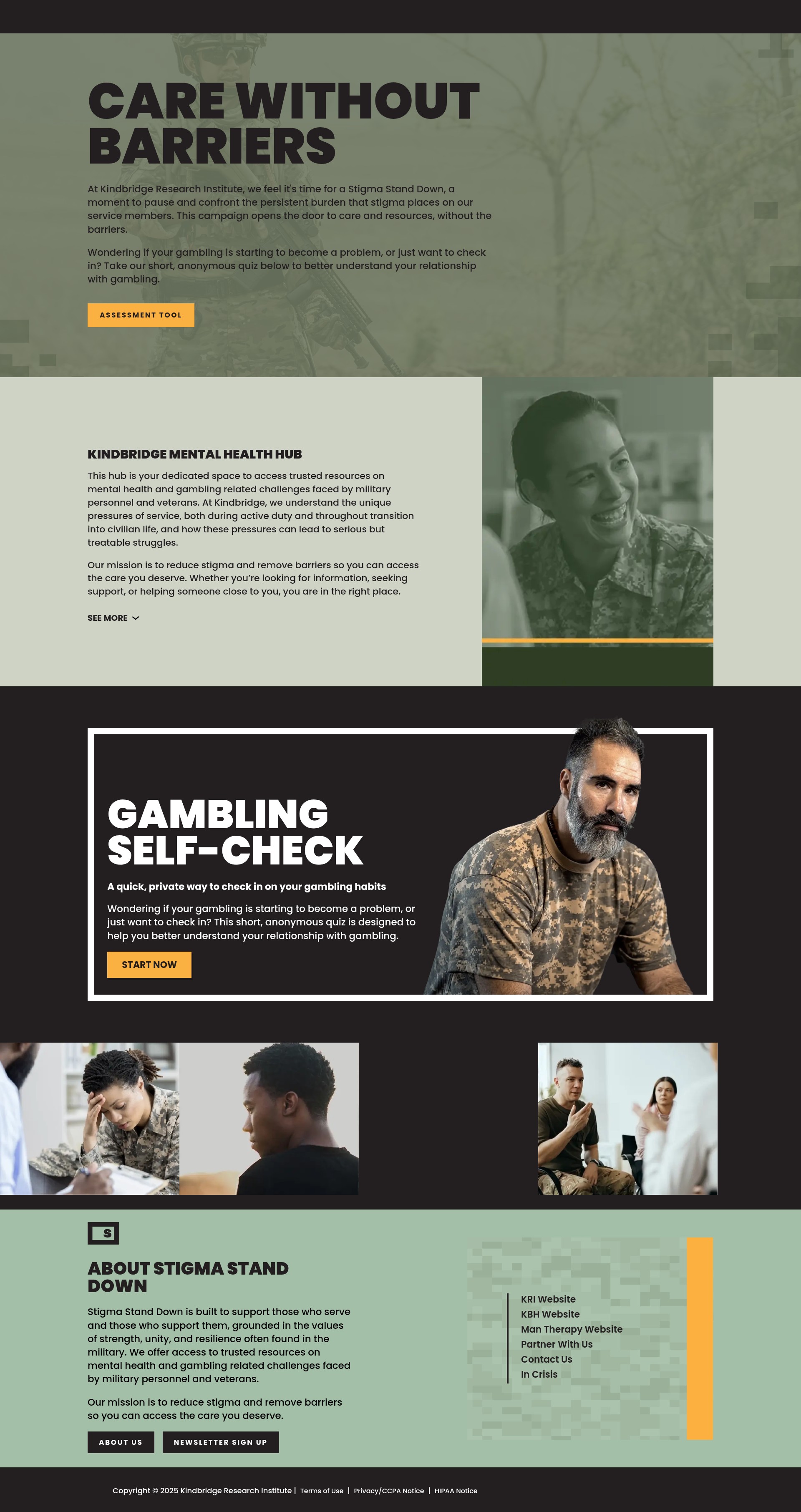 Screenshot of stigmastanddown.com