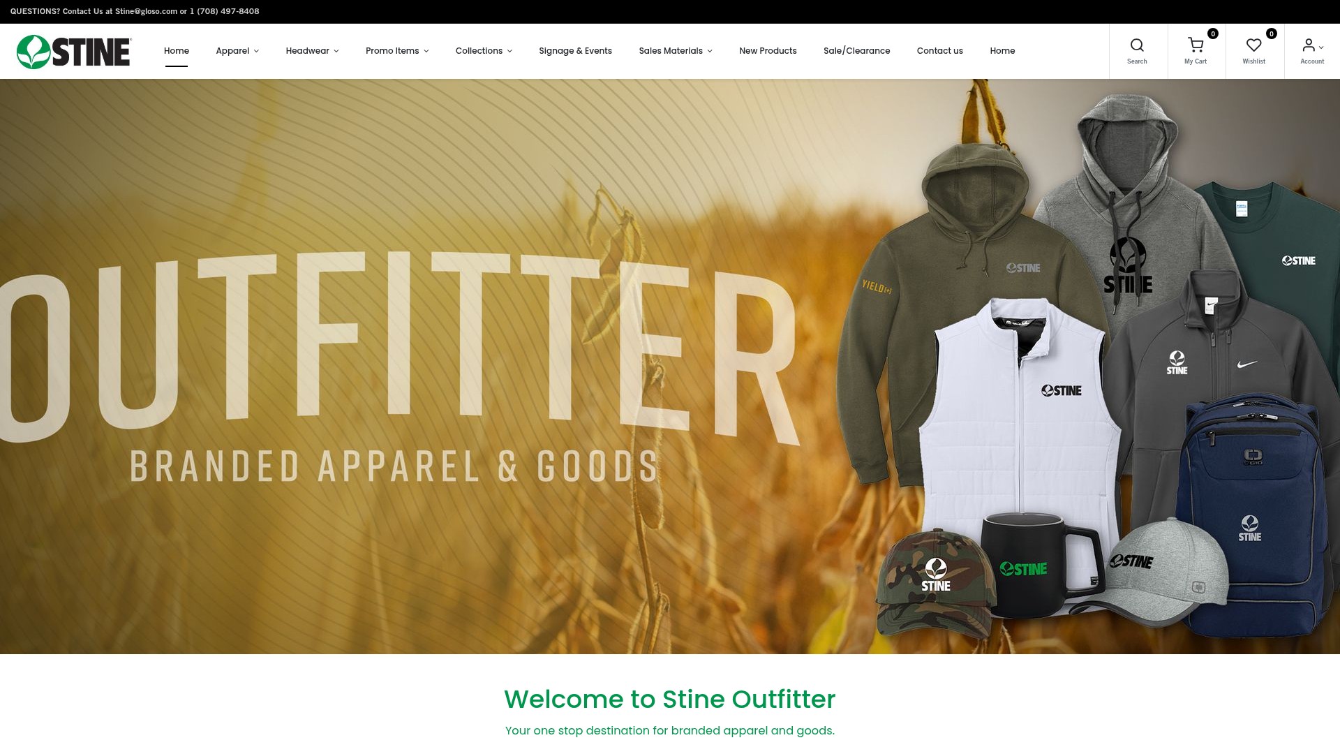 Screenshot of stineoutfitter.com
