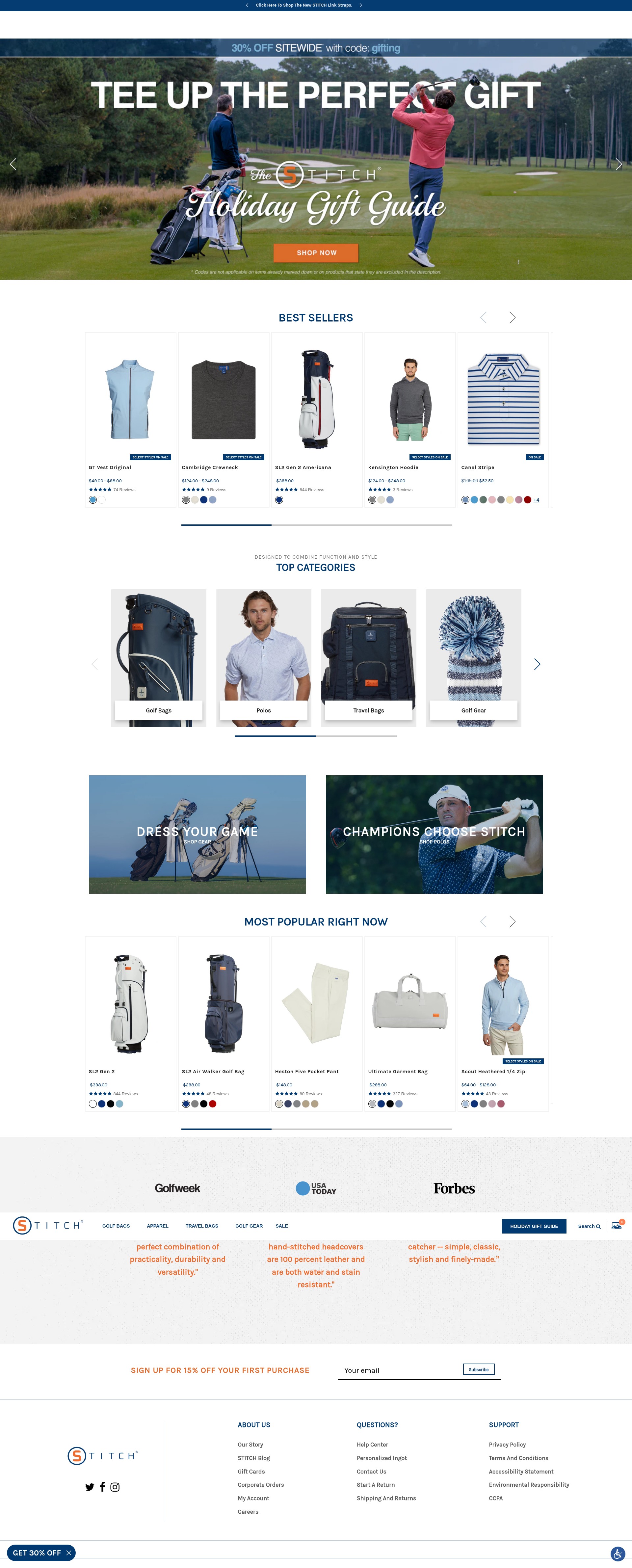 Screenshot of stitchgolf.com