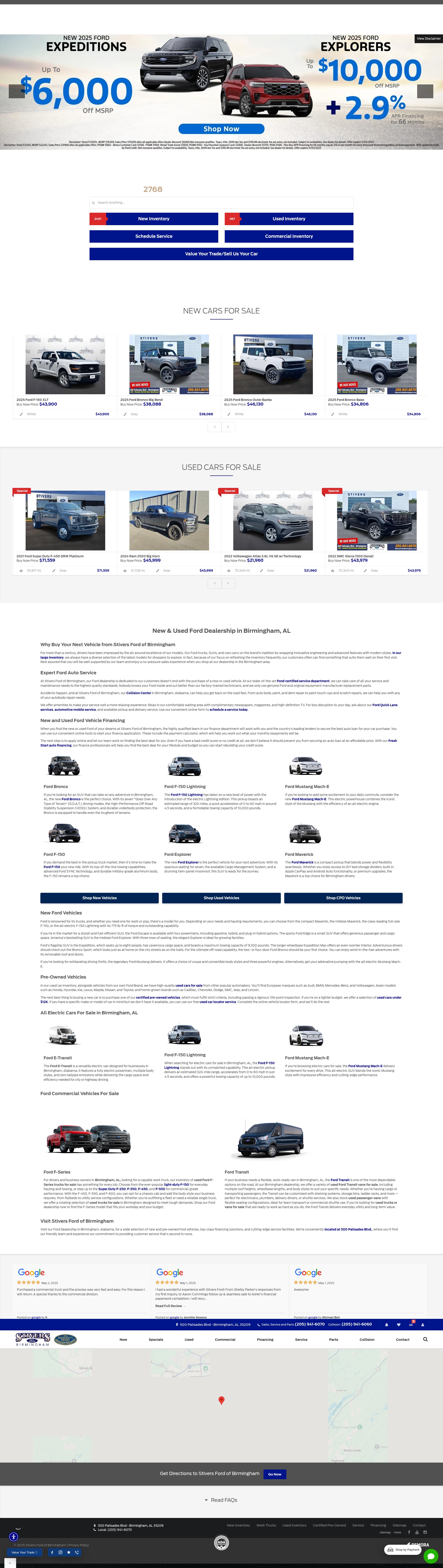 Screenshot of stiversfordofbirmingham.com