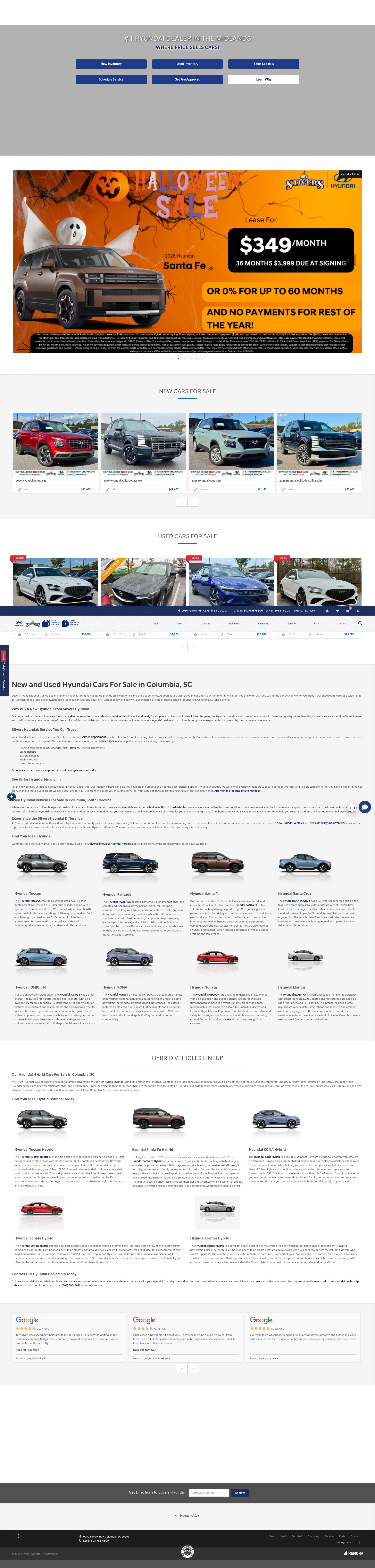 Screenshot of stivershyundai.com