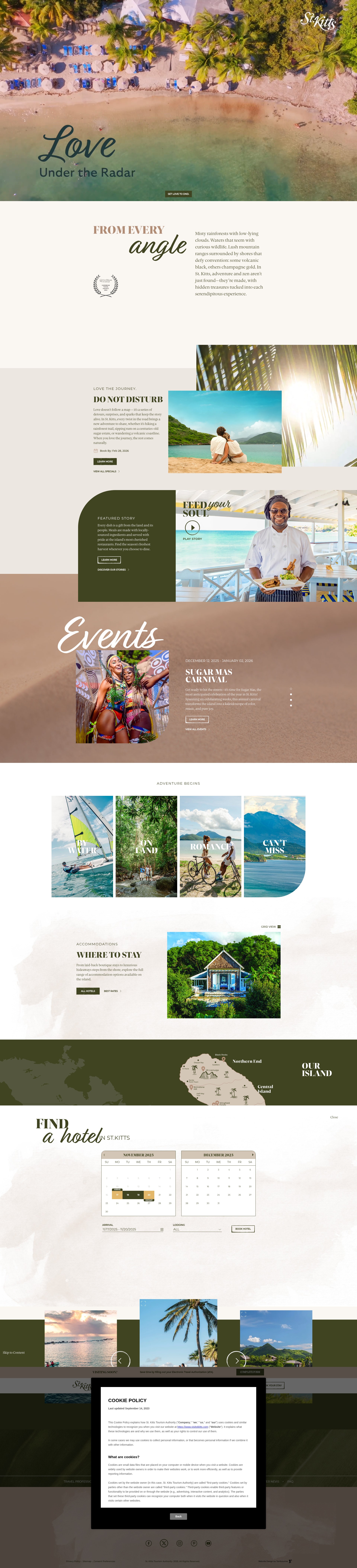 Screenshot of stkittstourism.kn