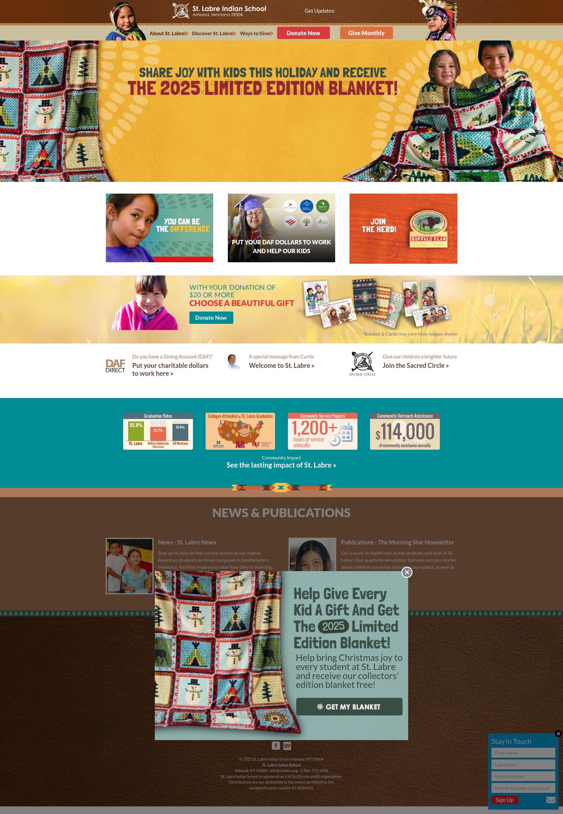 Screenshot of stlabre.org