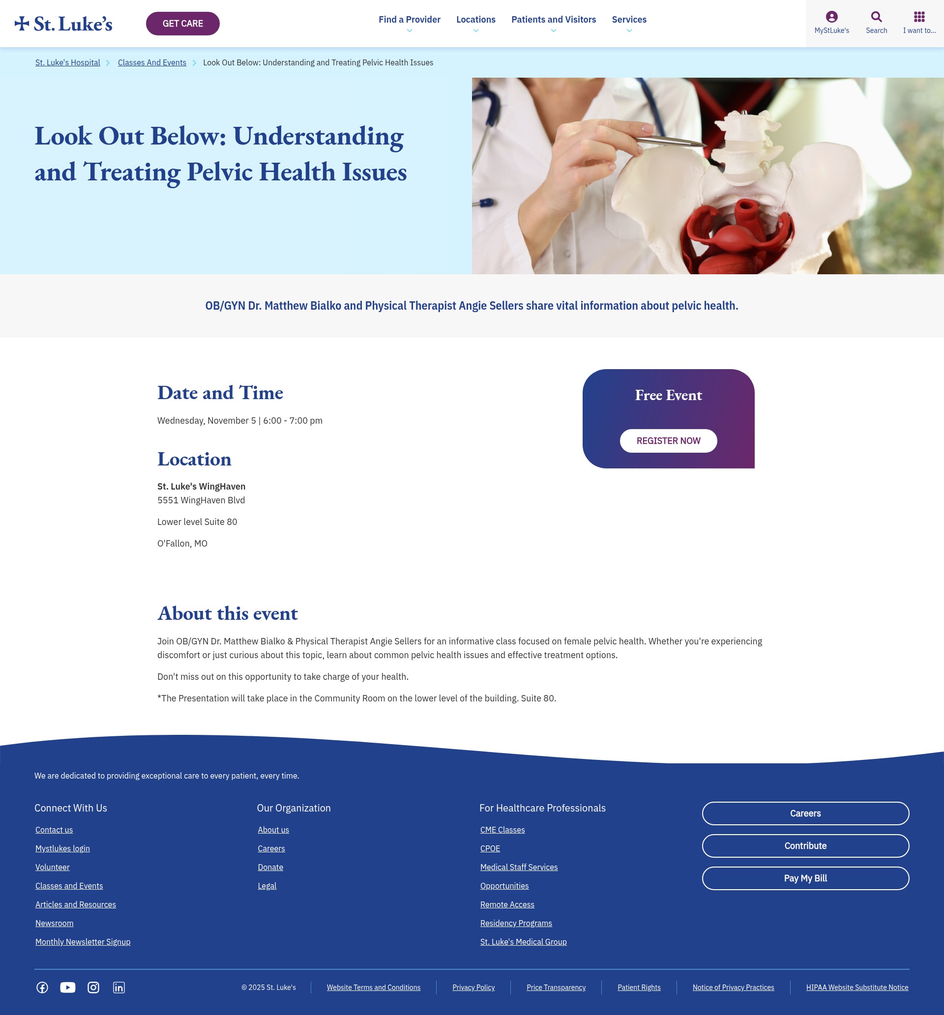 Screenshot of stlukes-stl.com