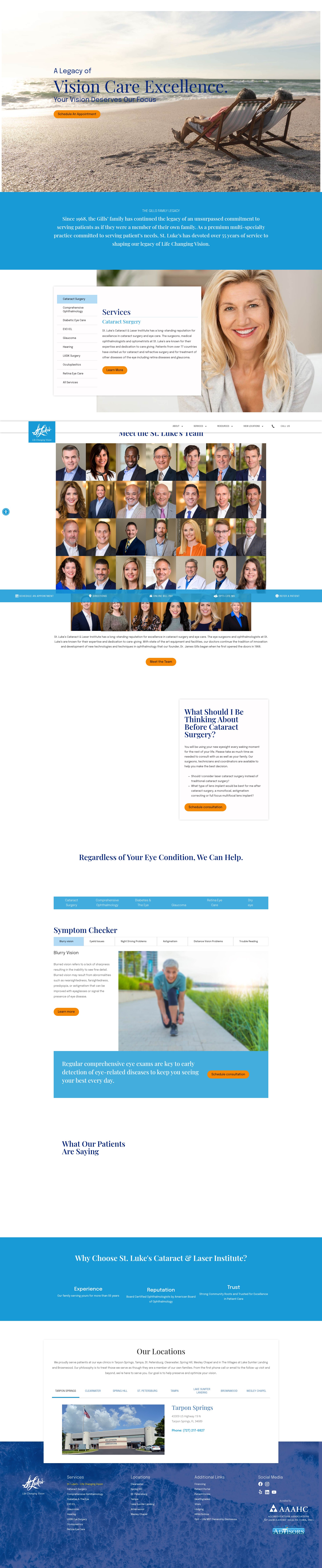 Screenshot of stlukeseye.com